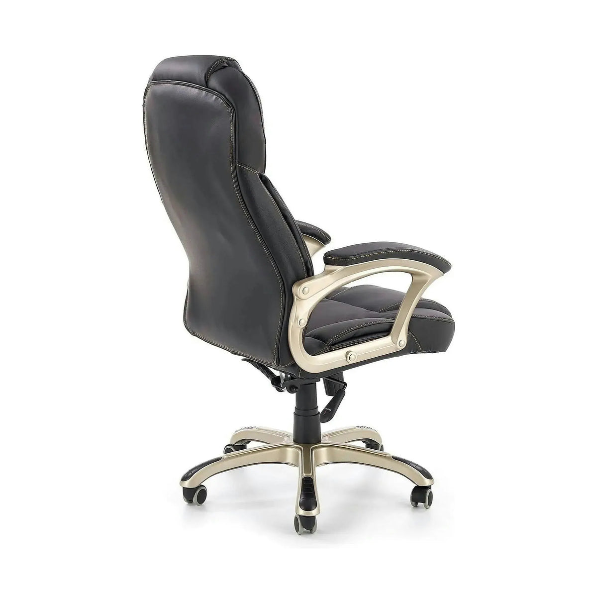 Scaun directorial DESMOND, negru, piele ecologica, 67x70x112/119 cm