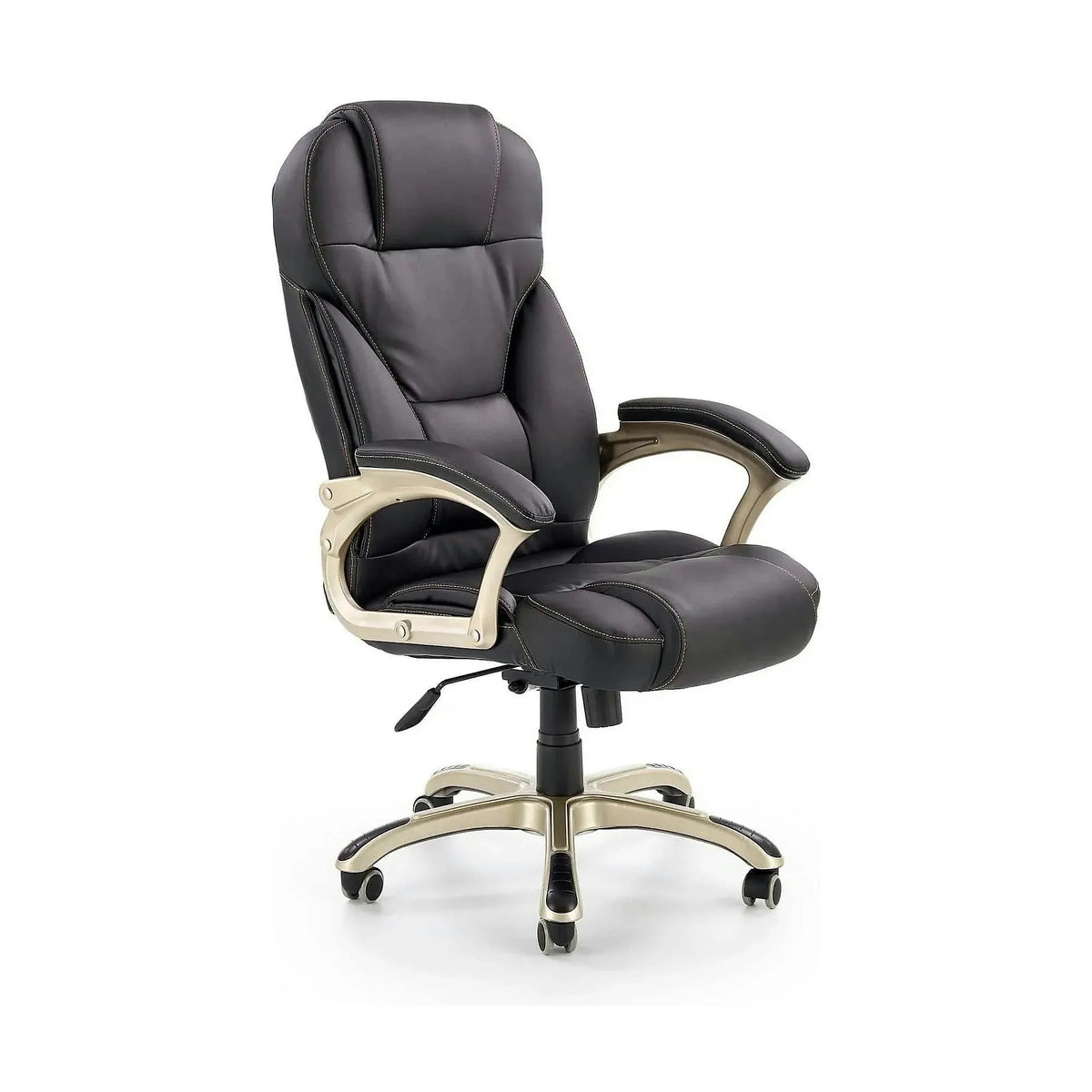 Scaun directorial DESMOND, negru, piele ecologica, 67x70x112/119 cm