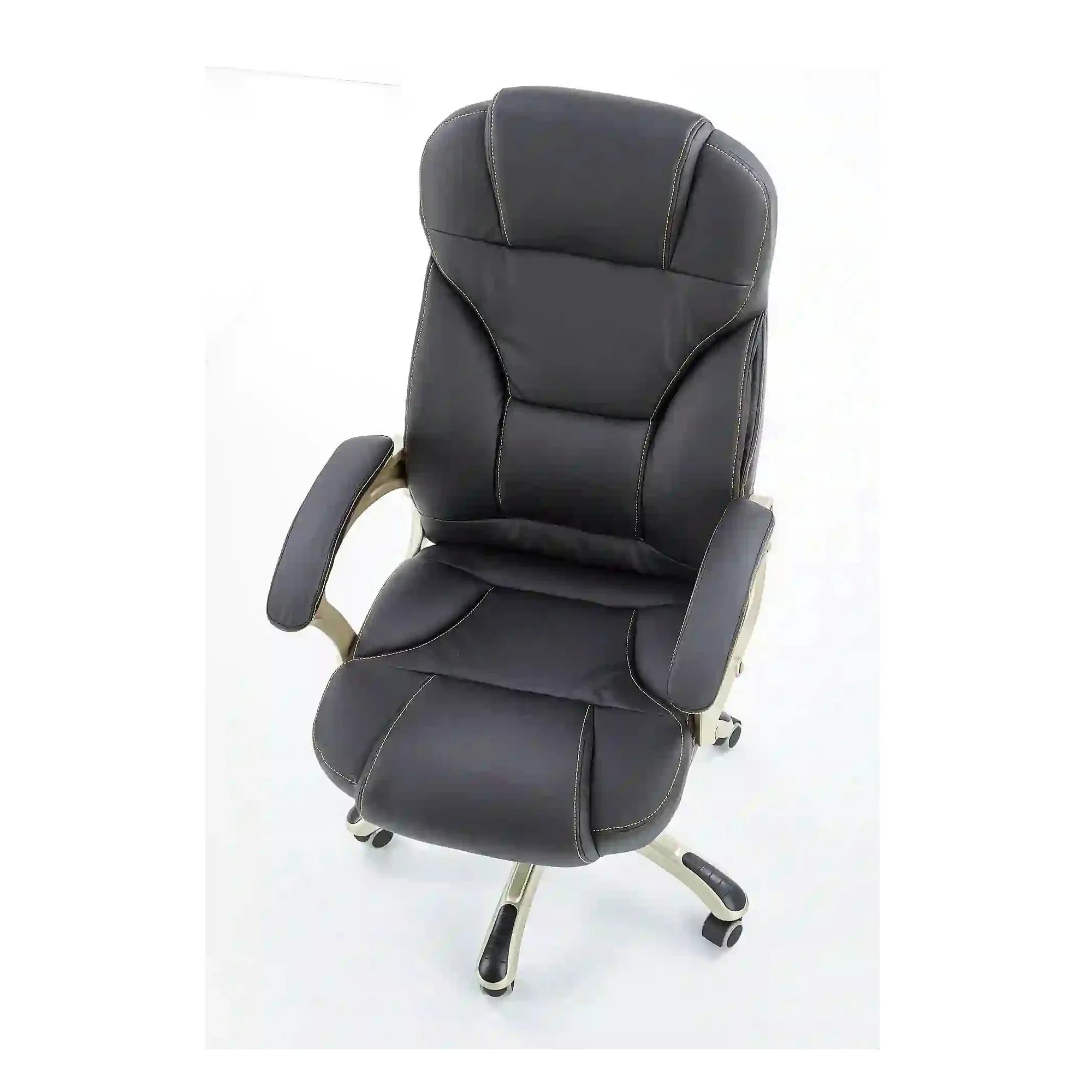 Scaun directorial DESMOND, negru, piele ecologica, 67x70x112/119 cm