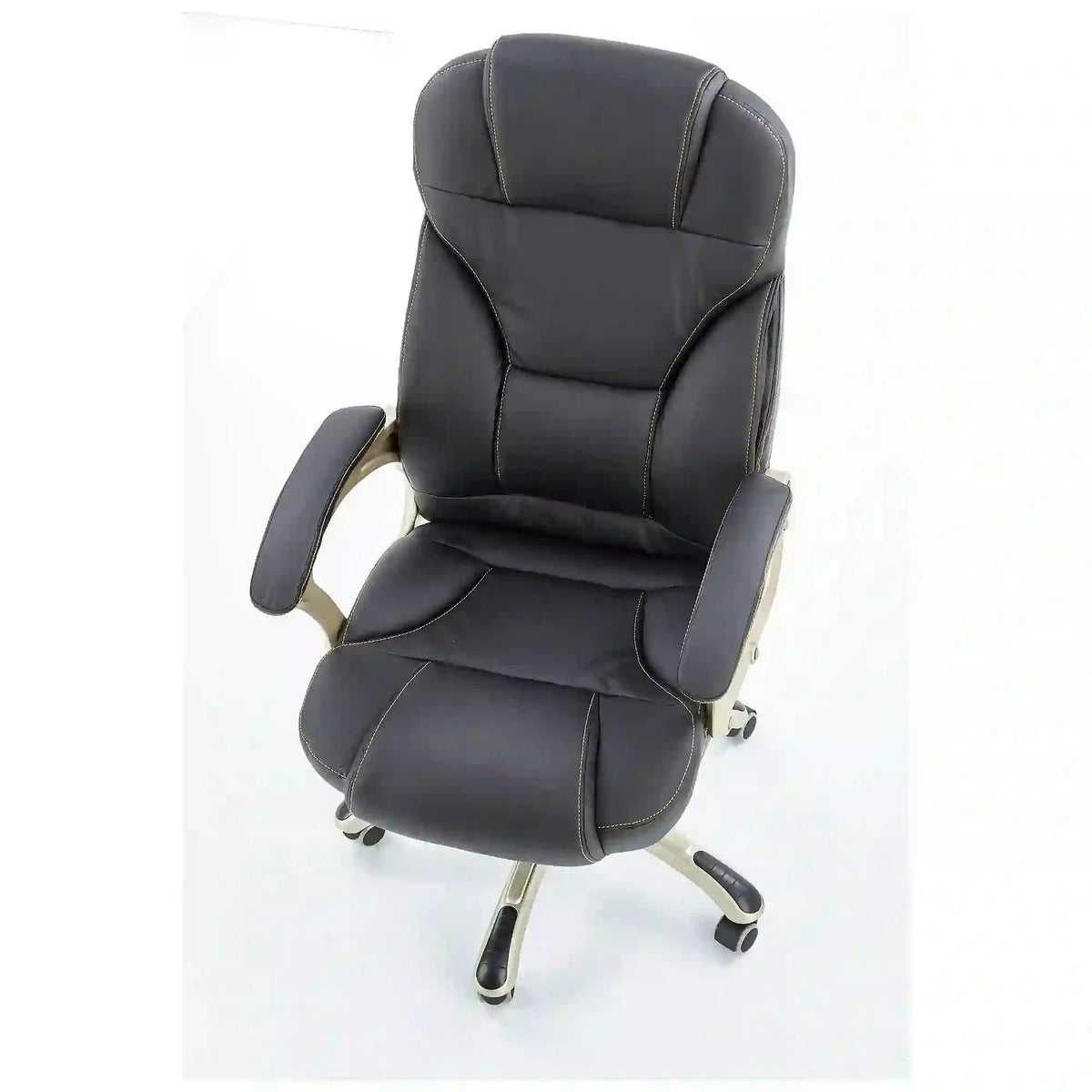 Scaun directorial DESMOND, negru, piele ecologica, 67x70x112/119 cm