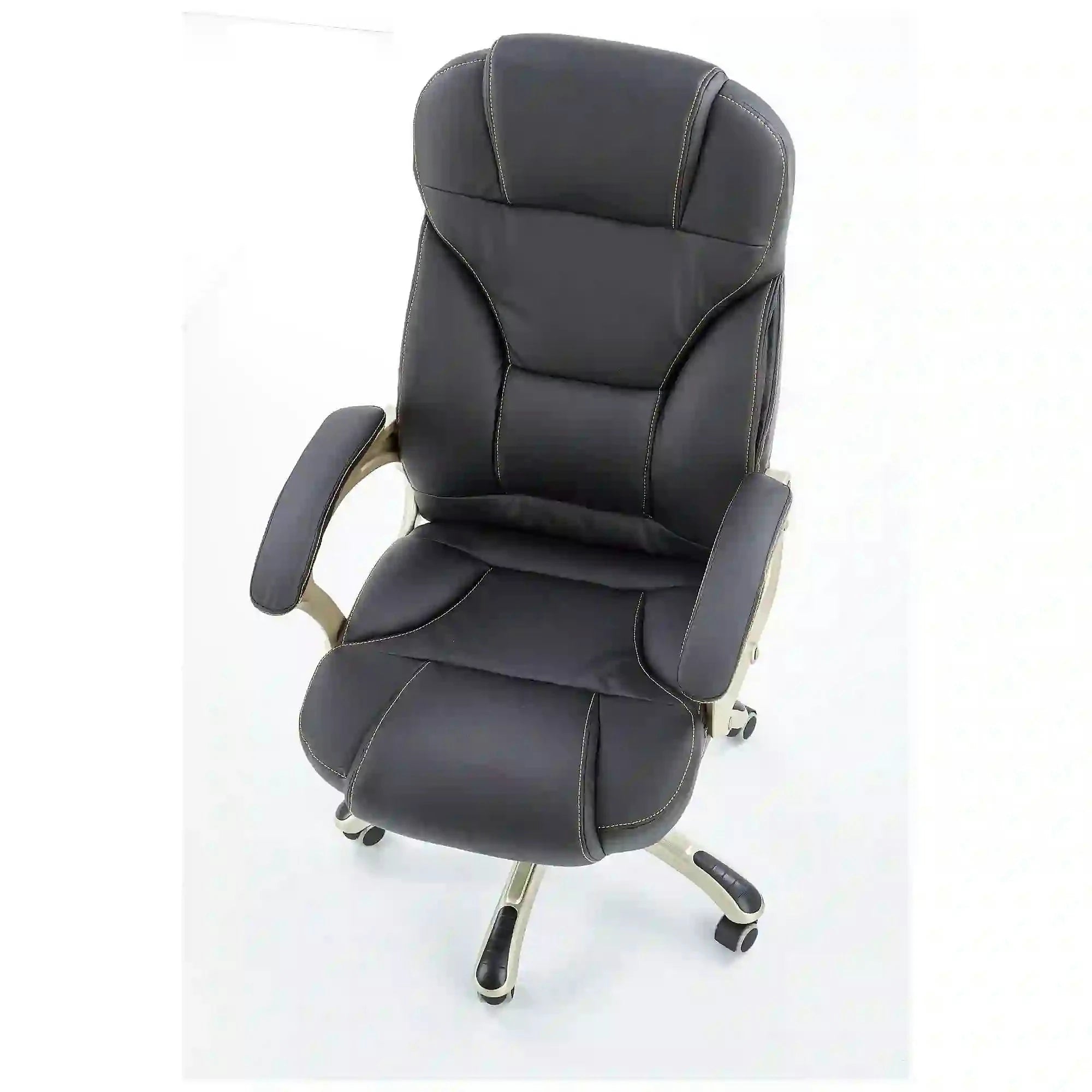 Scaun directorial DESMOND, negru, piele ecologica, 67x70x112/119 cm