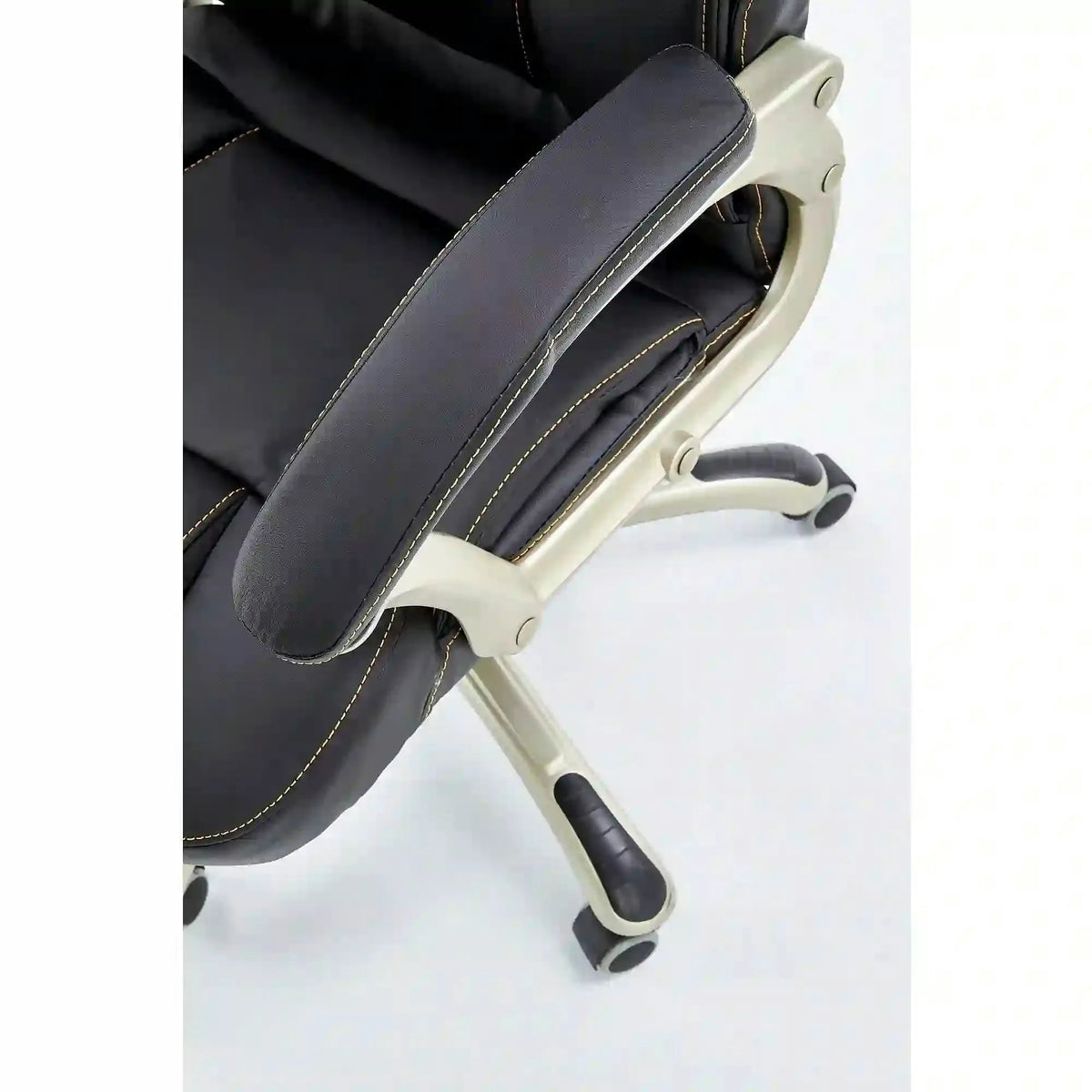 Scaun directorial DESMOND, negru, piele ecologica, 67x70x112/119 cm