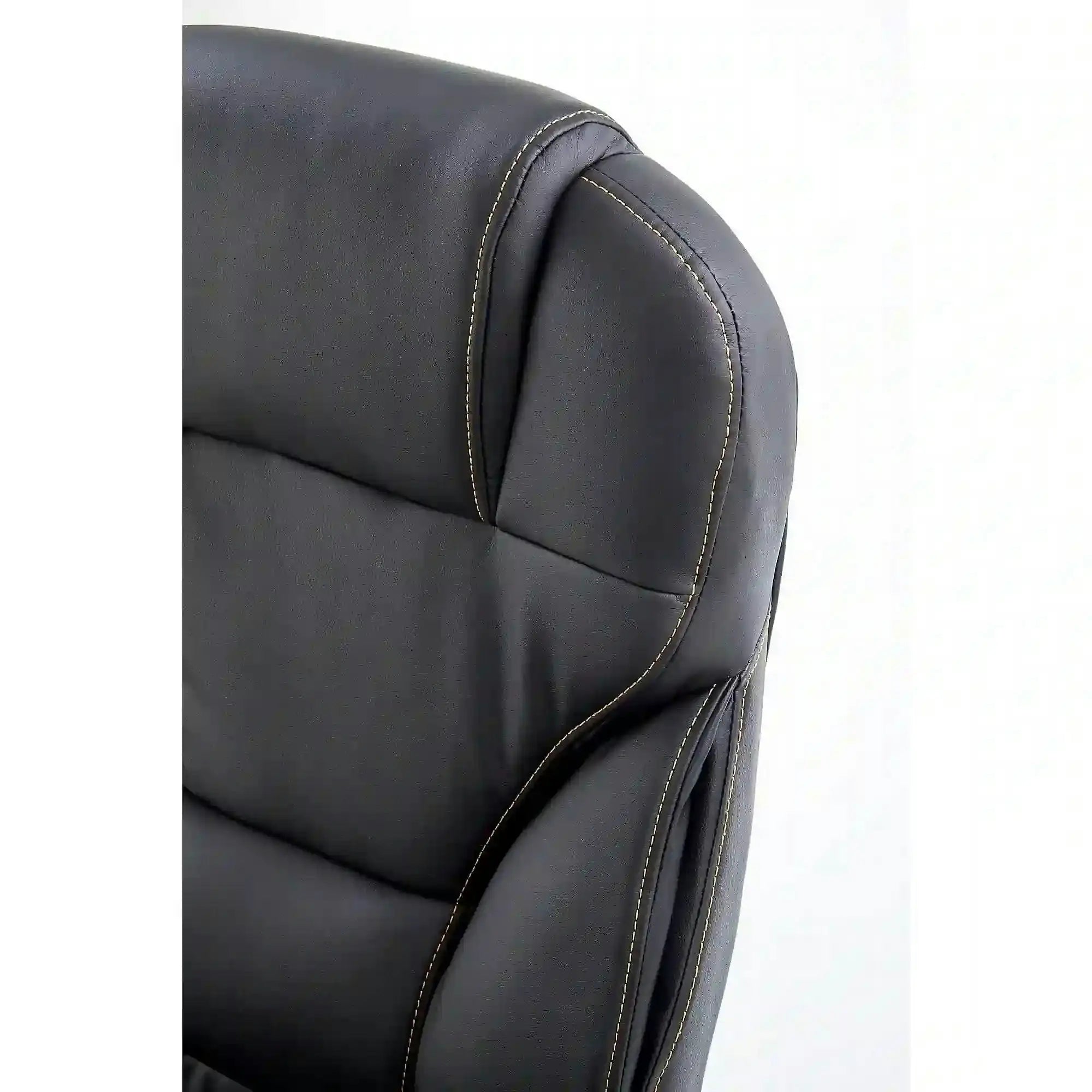 Scaun directorial DESMOND, negru, piele ecologica, 67x70x112/119 cm