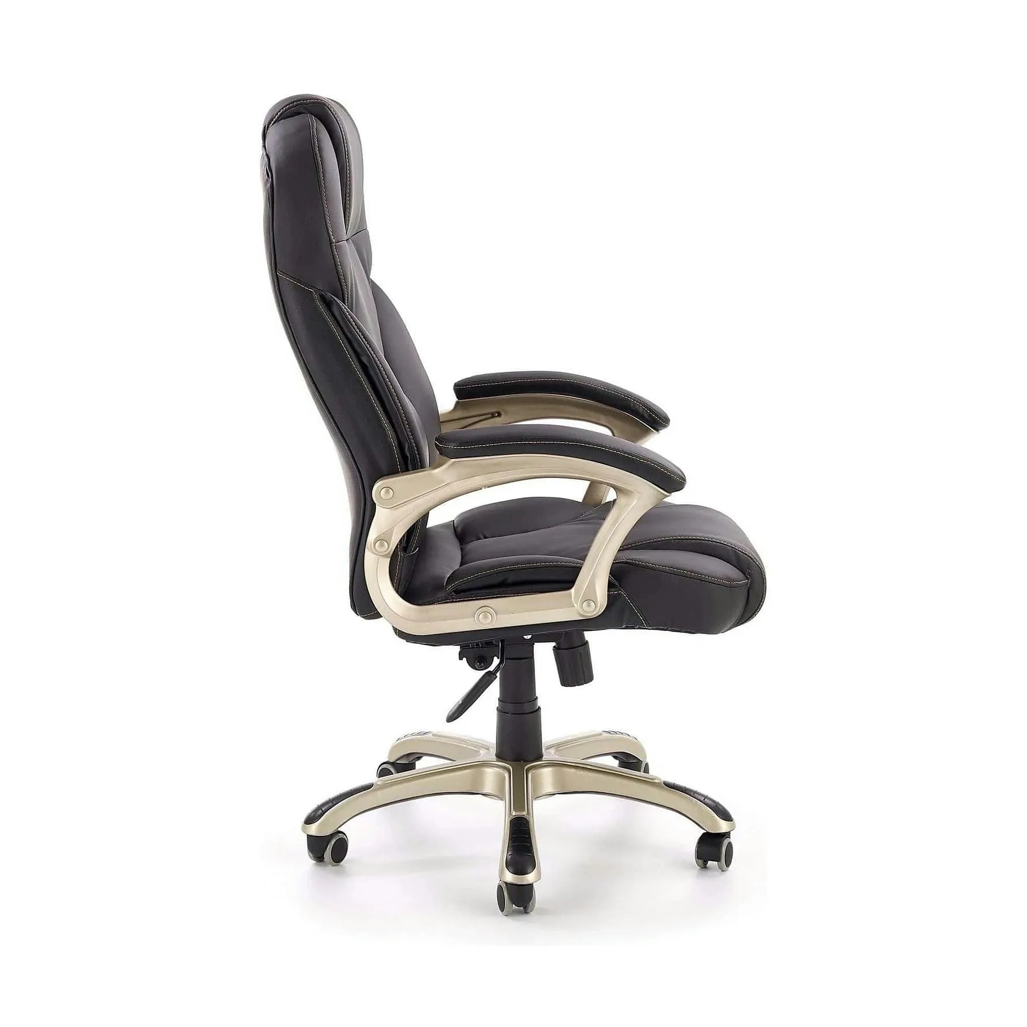 Scaun directorial DESMOND, negru, piele ecologica, 67x70x112/119 cm
