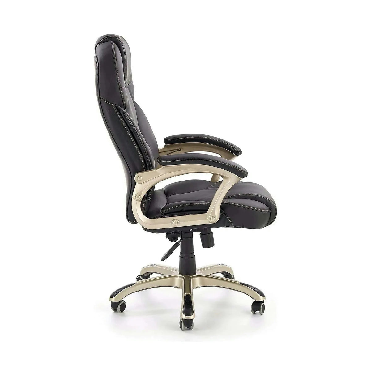 Scaun directorial DESMOND, negru, piele ecologica, 67x70x112/119 cm