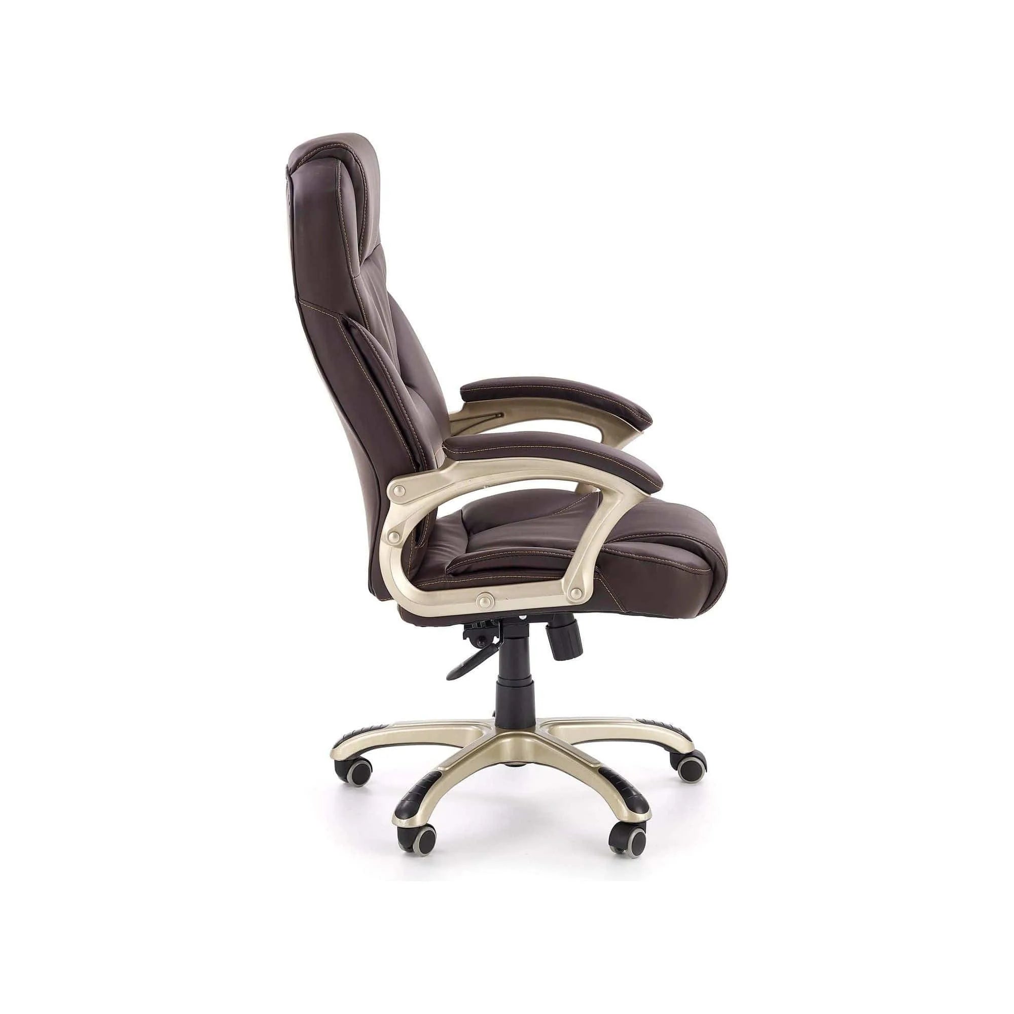 Scaun directorial DESMOND, negru, piele ecologica, 67x70x112/119 cm