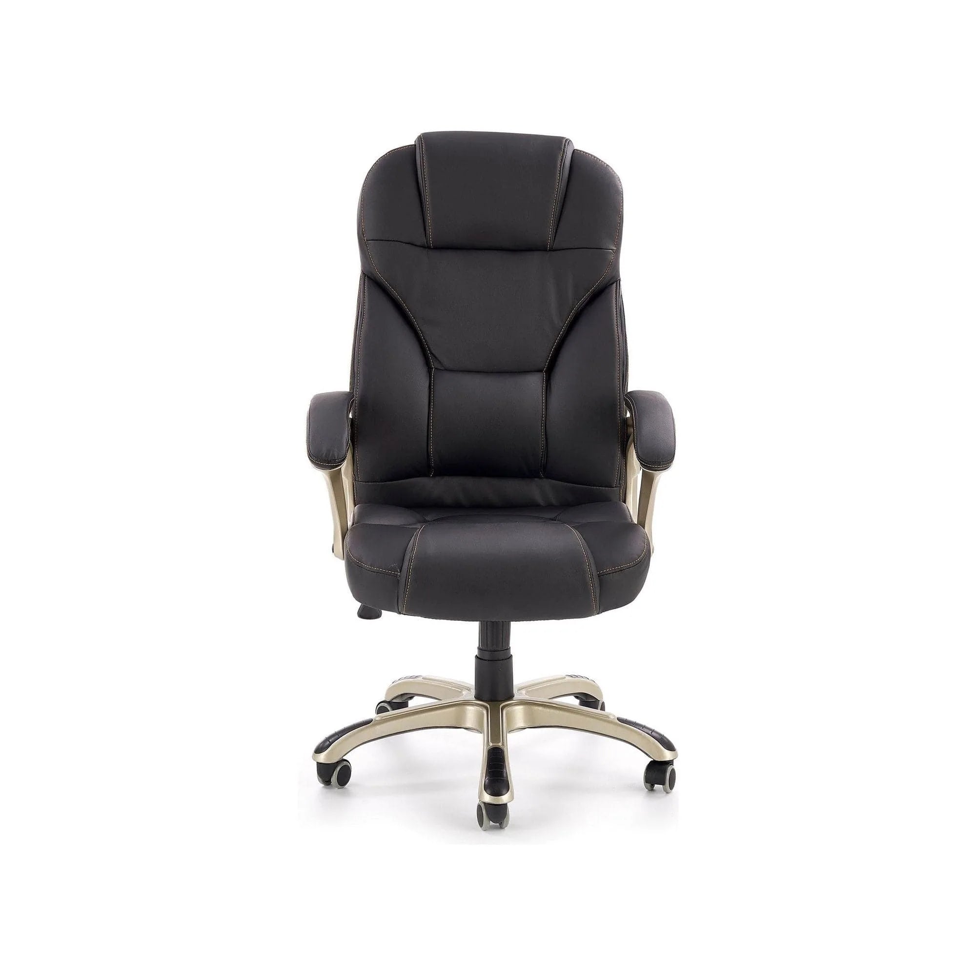 Scaun directorial DESMOND, negru, piele ecologica, 67x70x112/119 cm