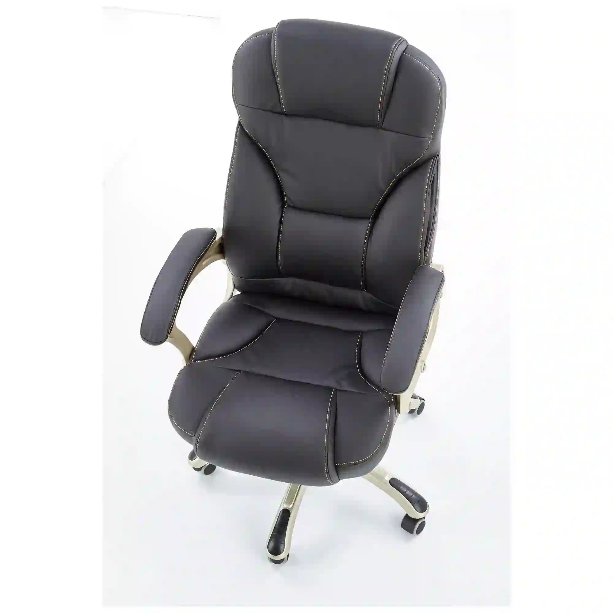 Scaun directorial DESMOND, negru, piele ecologica, 67x70x112/119 cm