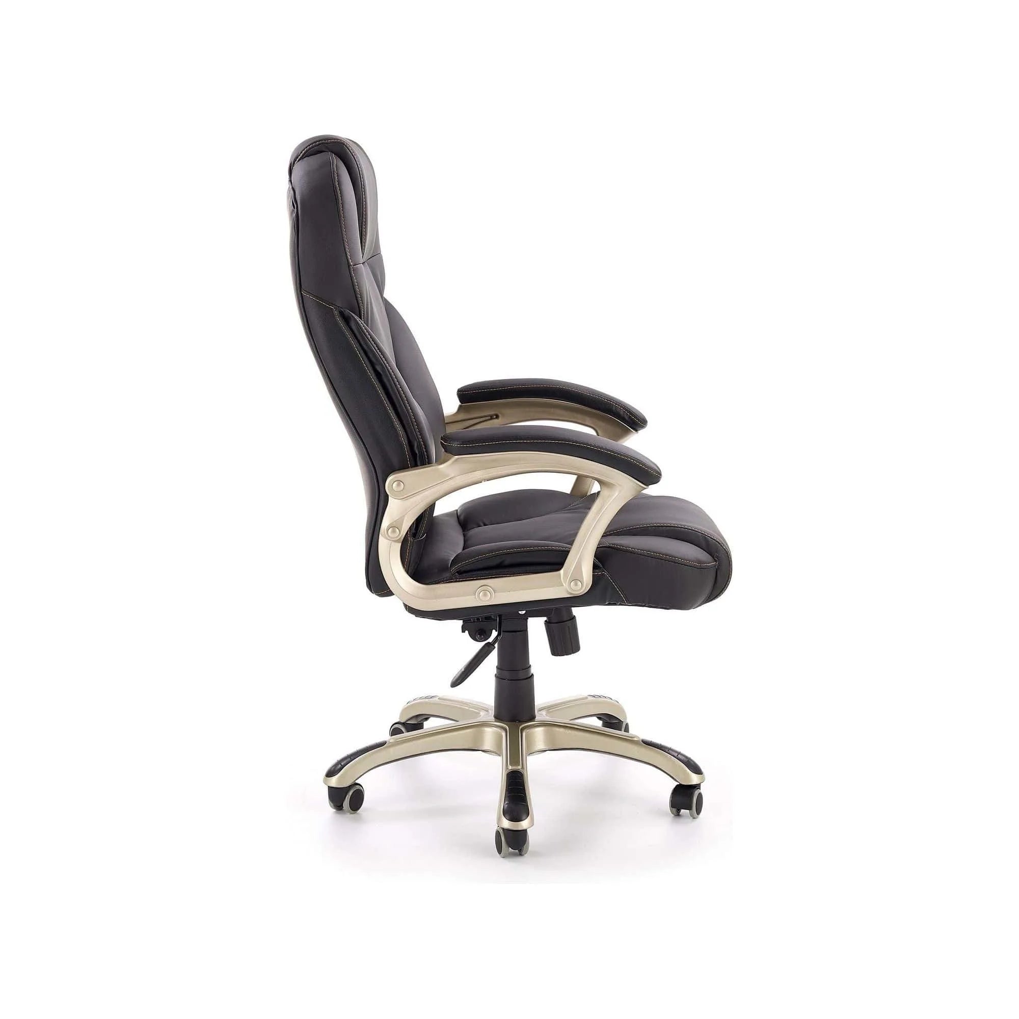 Scaun directorial DESMOND, negru, piele ecologica, 67x70x112/119 cm