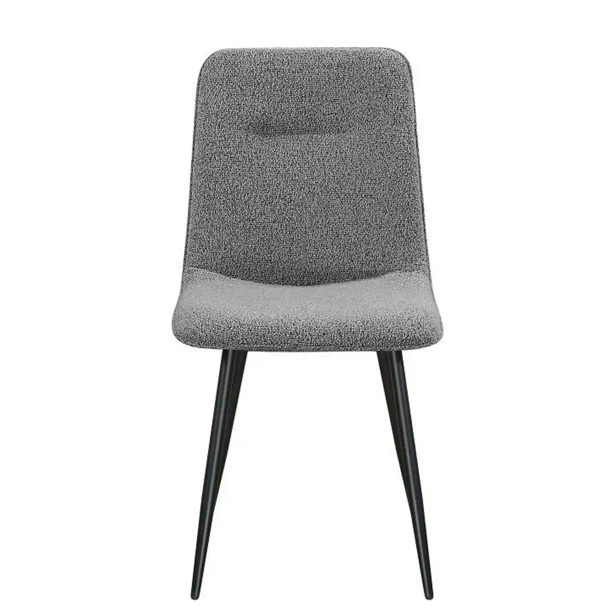Scaun DOT, gri inchis/negru, stofa buclata/metal, 45x57x89 cm