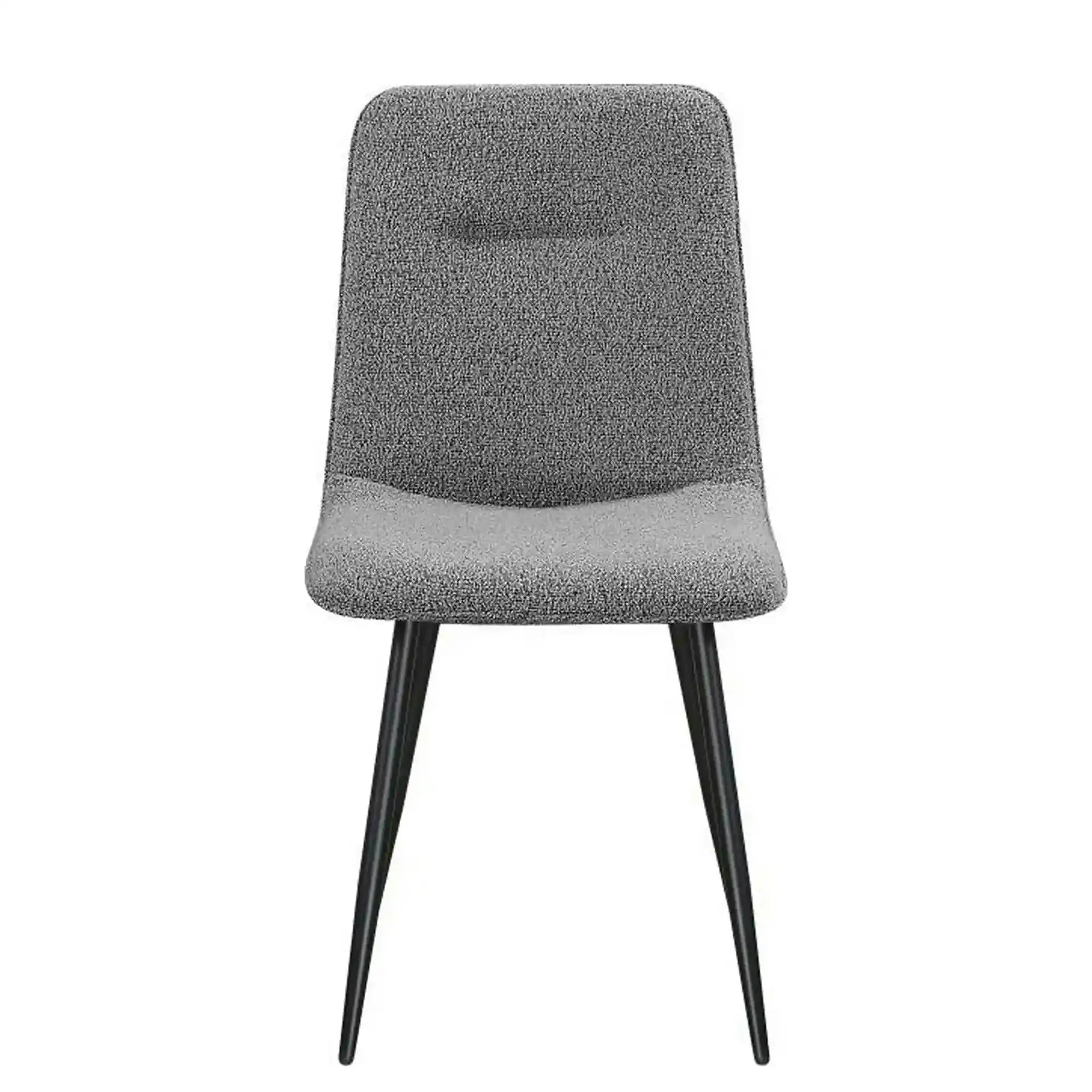 Scaun DOT, gri inchis/negru, stofa buclata/metal, 45x57x89 cm