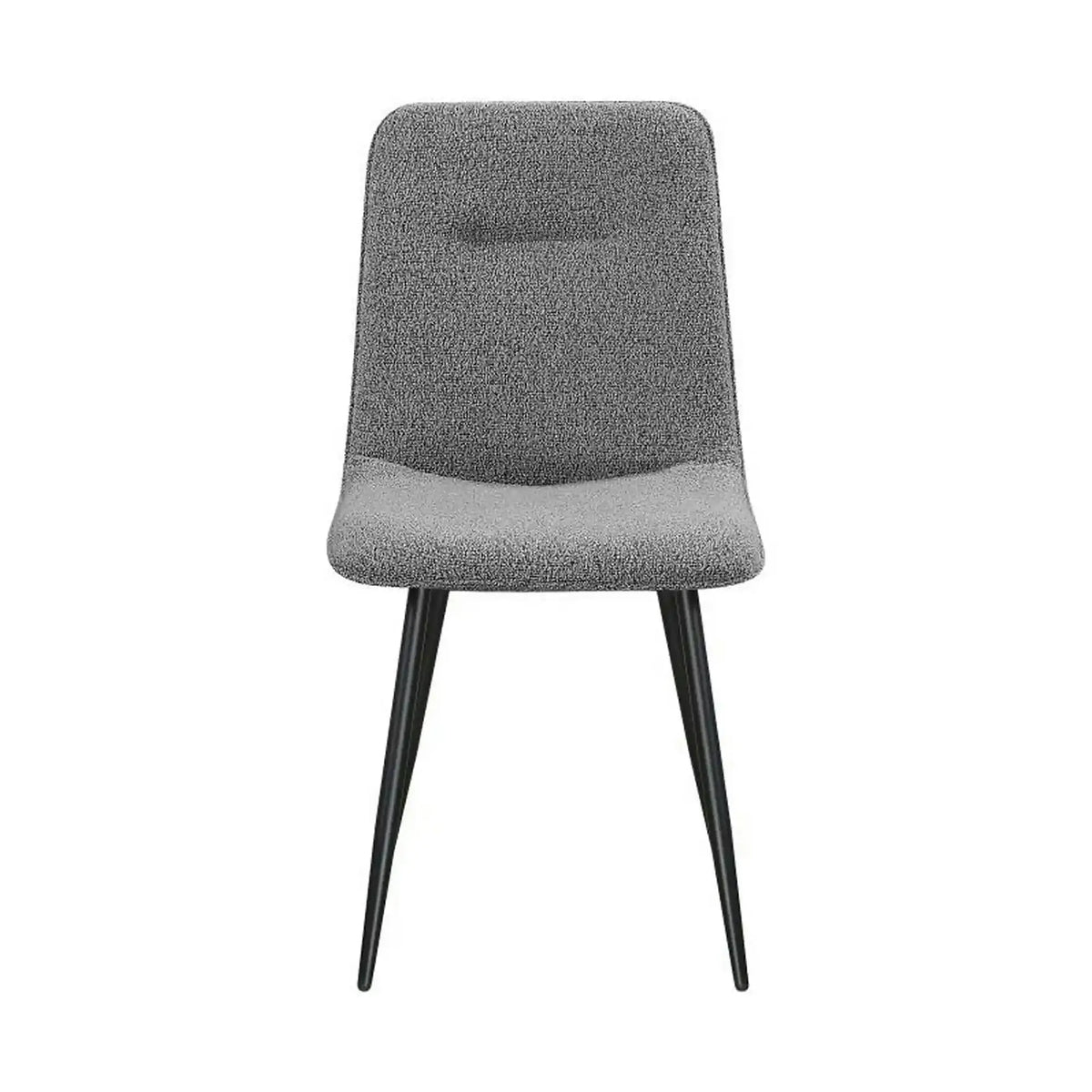 Scaun DOT, gri inchis/negru, stofa buclata/metal, 45x57x89 cm