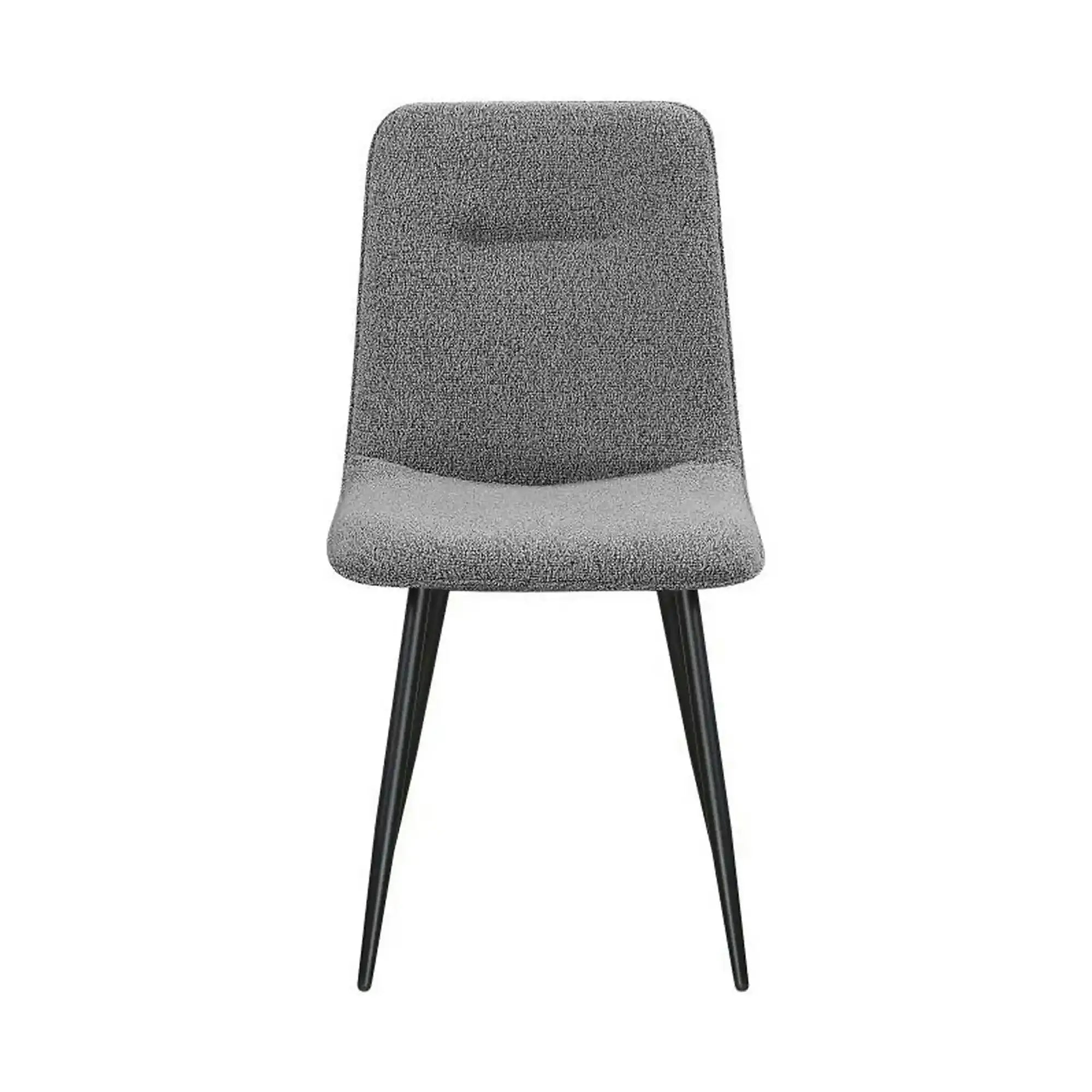 Scaun DOT, gri inchis/negru, stofa buclata/metal, 45x57x89 cm
