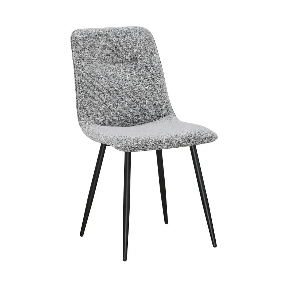 Scaun DOT, gri/negru, stofa buclata/metal, 45x57x89 cm
