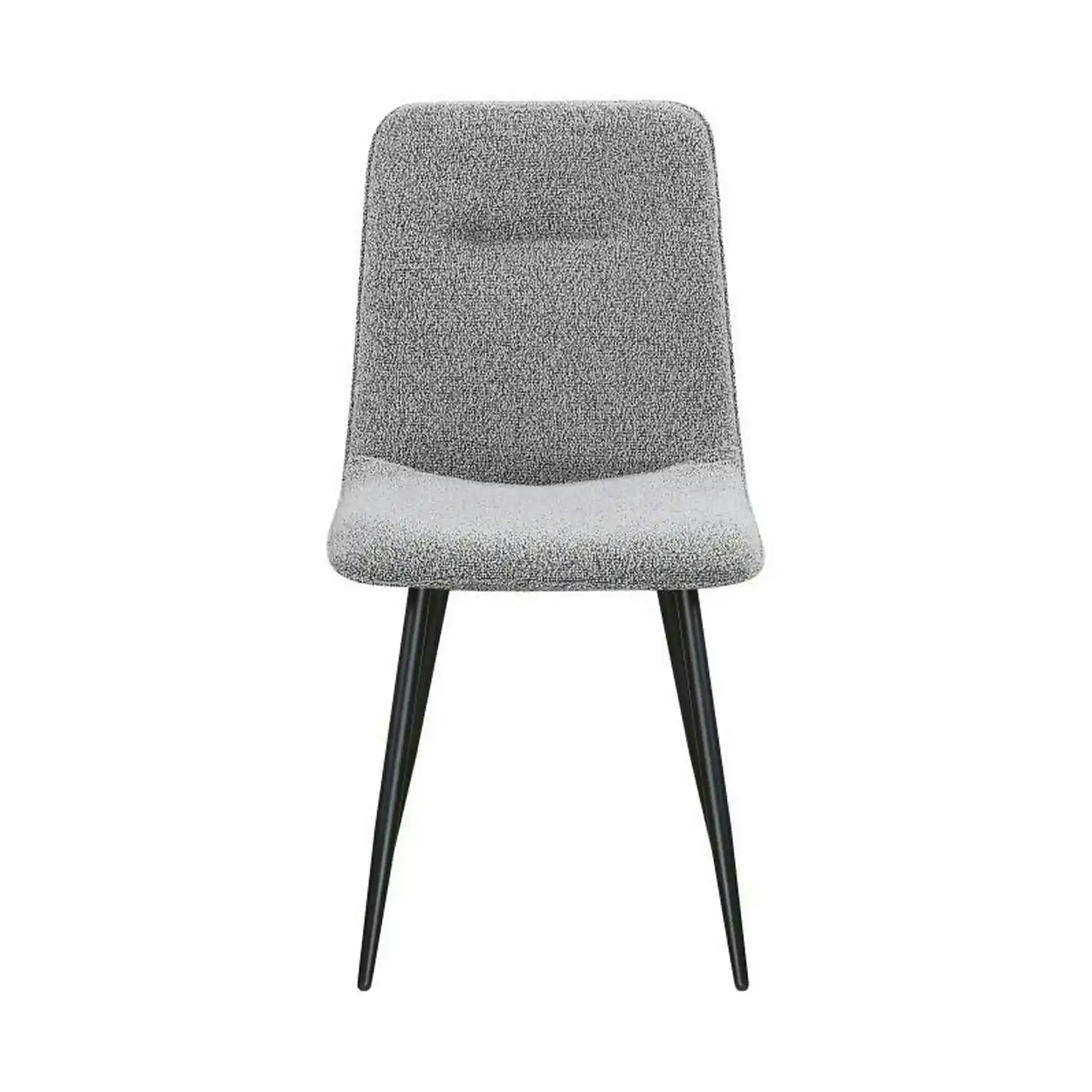Scaun DOT, gri/negru, stofa buclata/metal, 45x57x89 cm