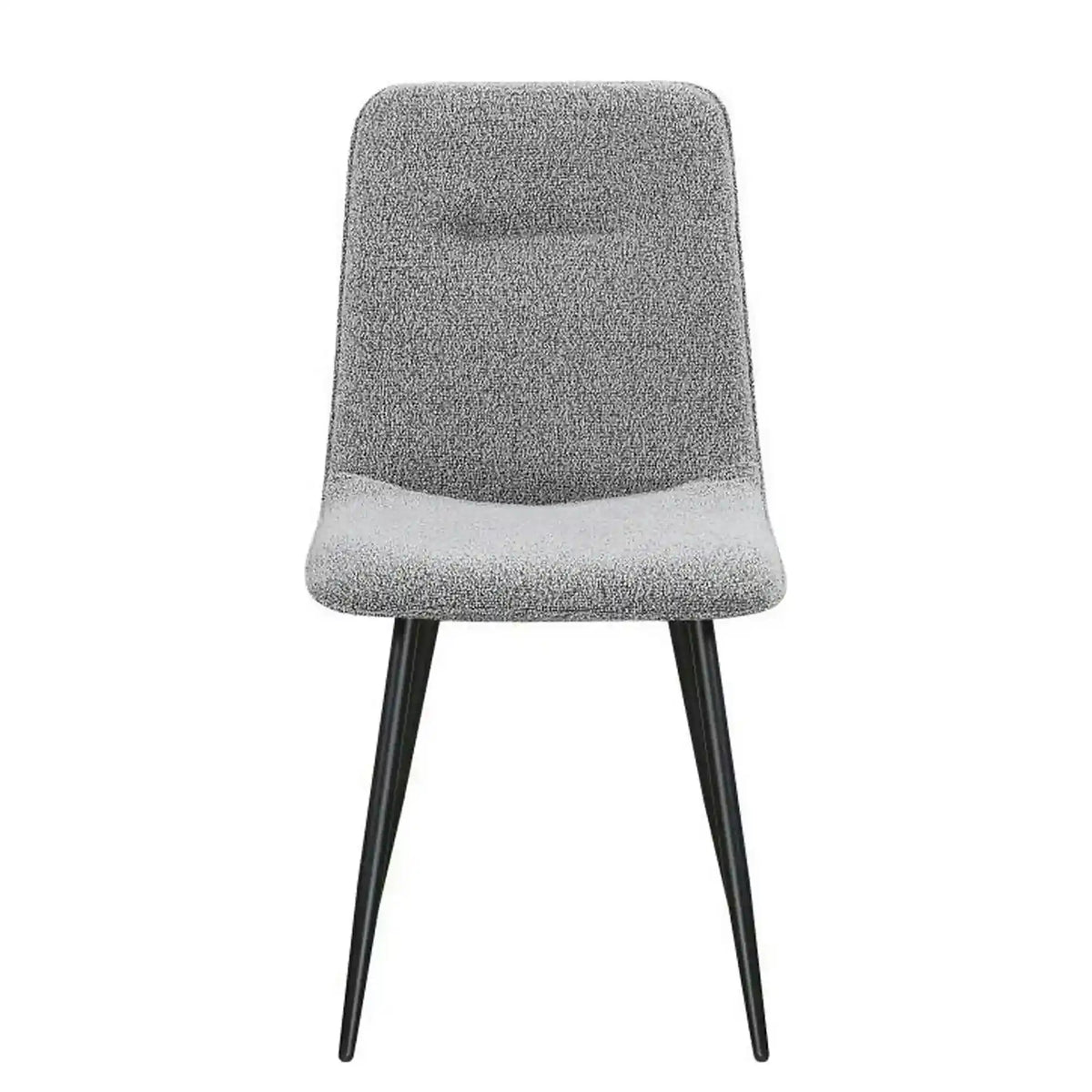 Scaun DOT, gri/negru, stofa buclata/metal, 45x57x89 cm