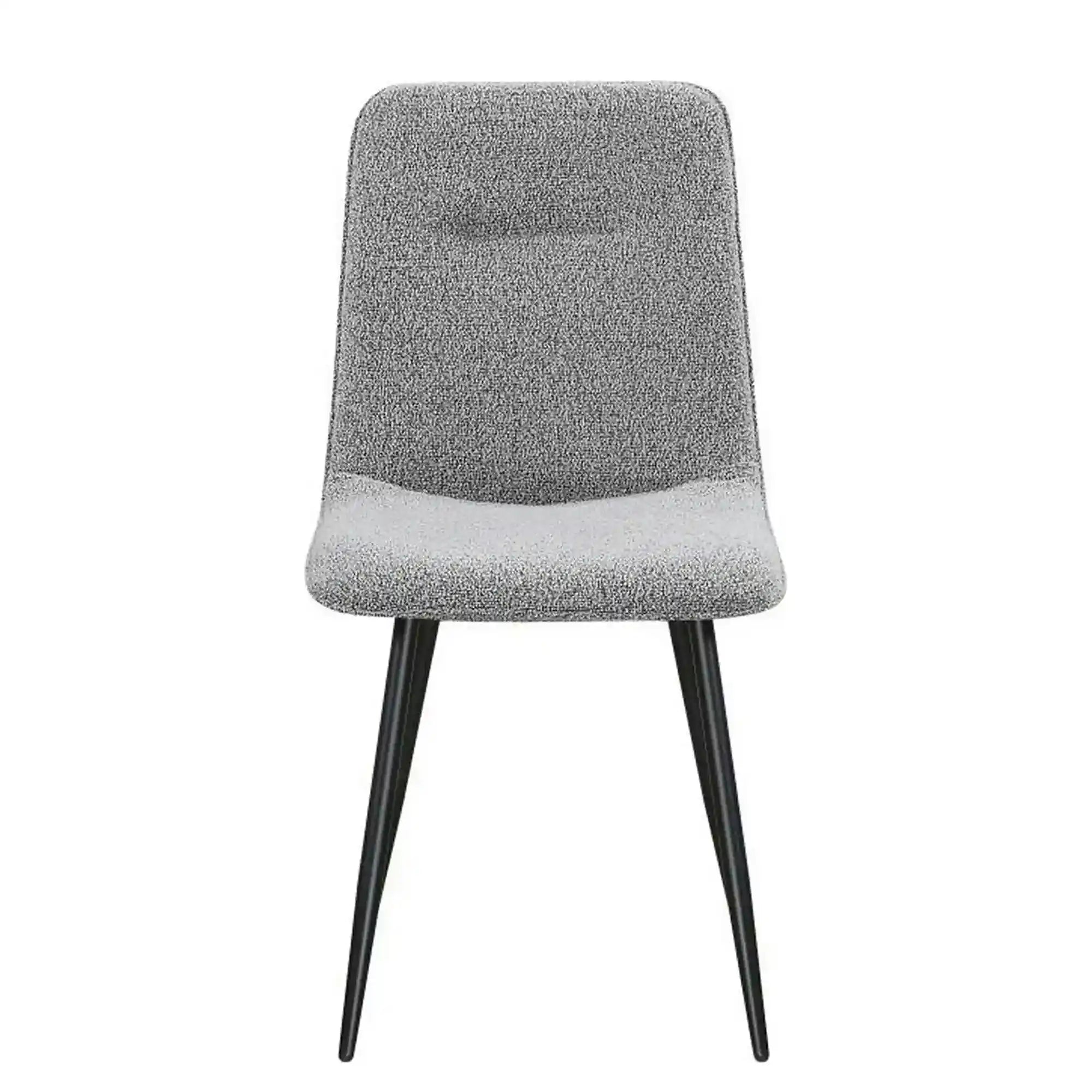 Scaun DOT, gri/negru, stofa buclata/metal, 45x57x89 cm