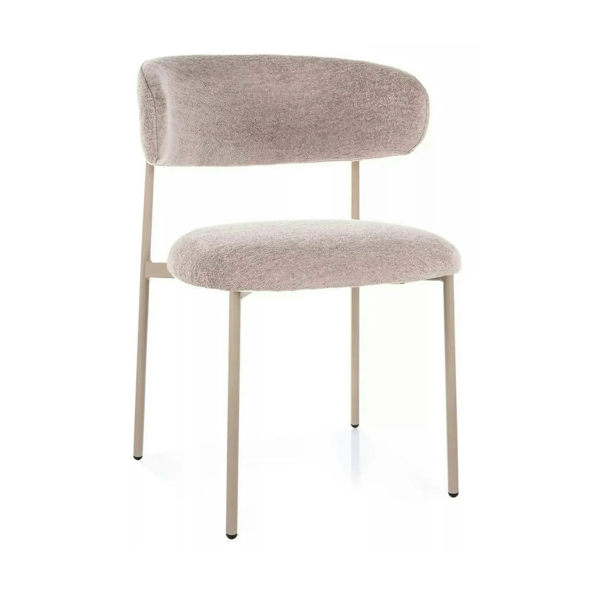 Scaun ELTON, bej - Brego 34, stofa clasica/metal, 56x46x80 cm