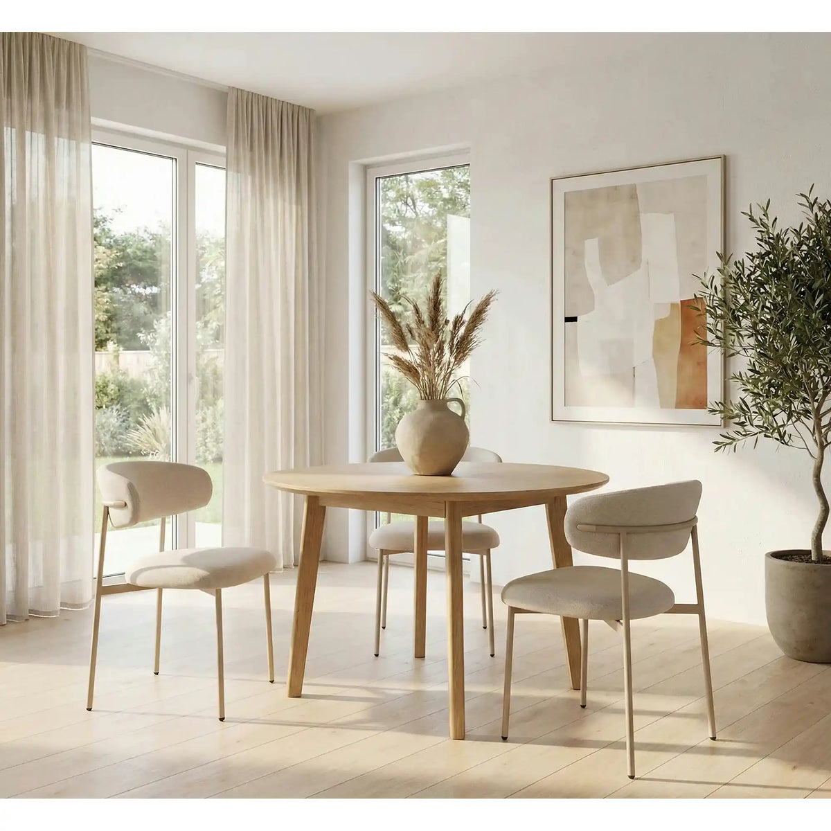 Scaun ELTON, bej deschis - Brego 22/casmir, stofa clasica/metal, 56x46x80 cm