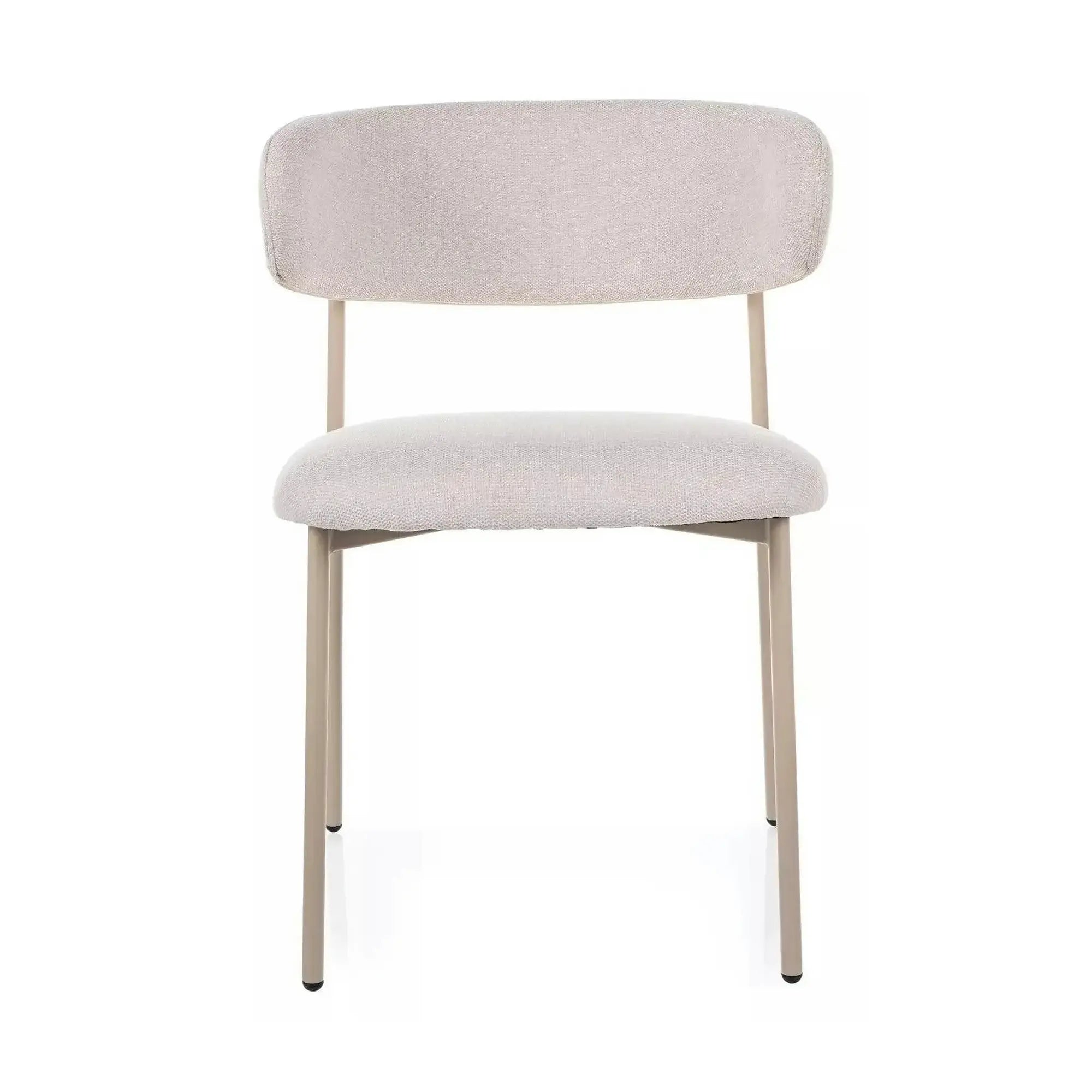 Scaun ELTON, bej deschis - Brego 22/casmir, stofa clasica/metal, 56x46x80 cm