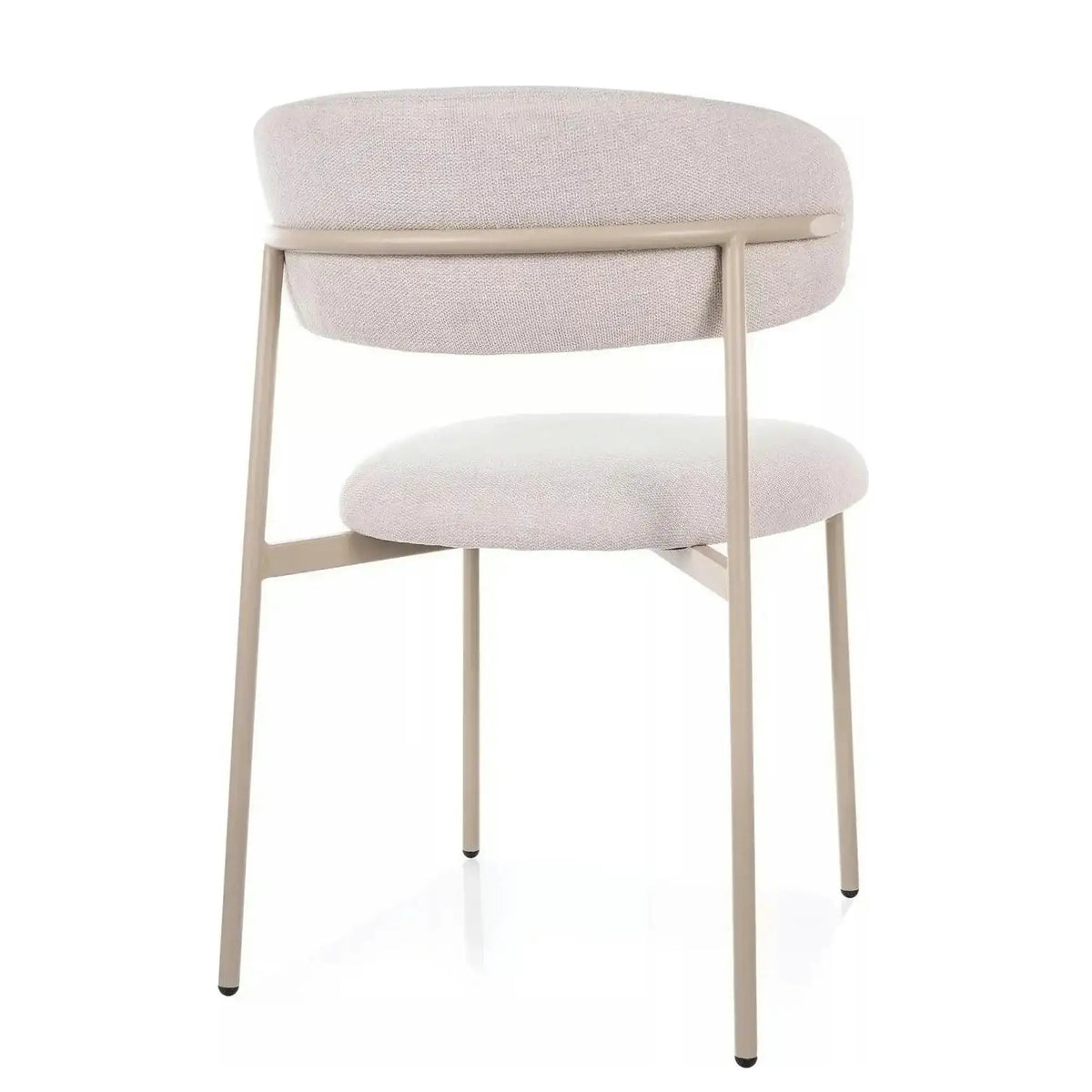 Scaun ELTON, bej deschis - Brego 22/casmir, stofa clasica/metal, 56x46x80 cm