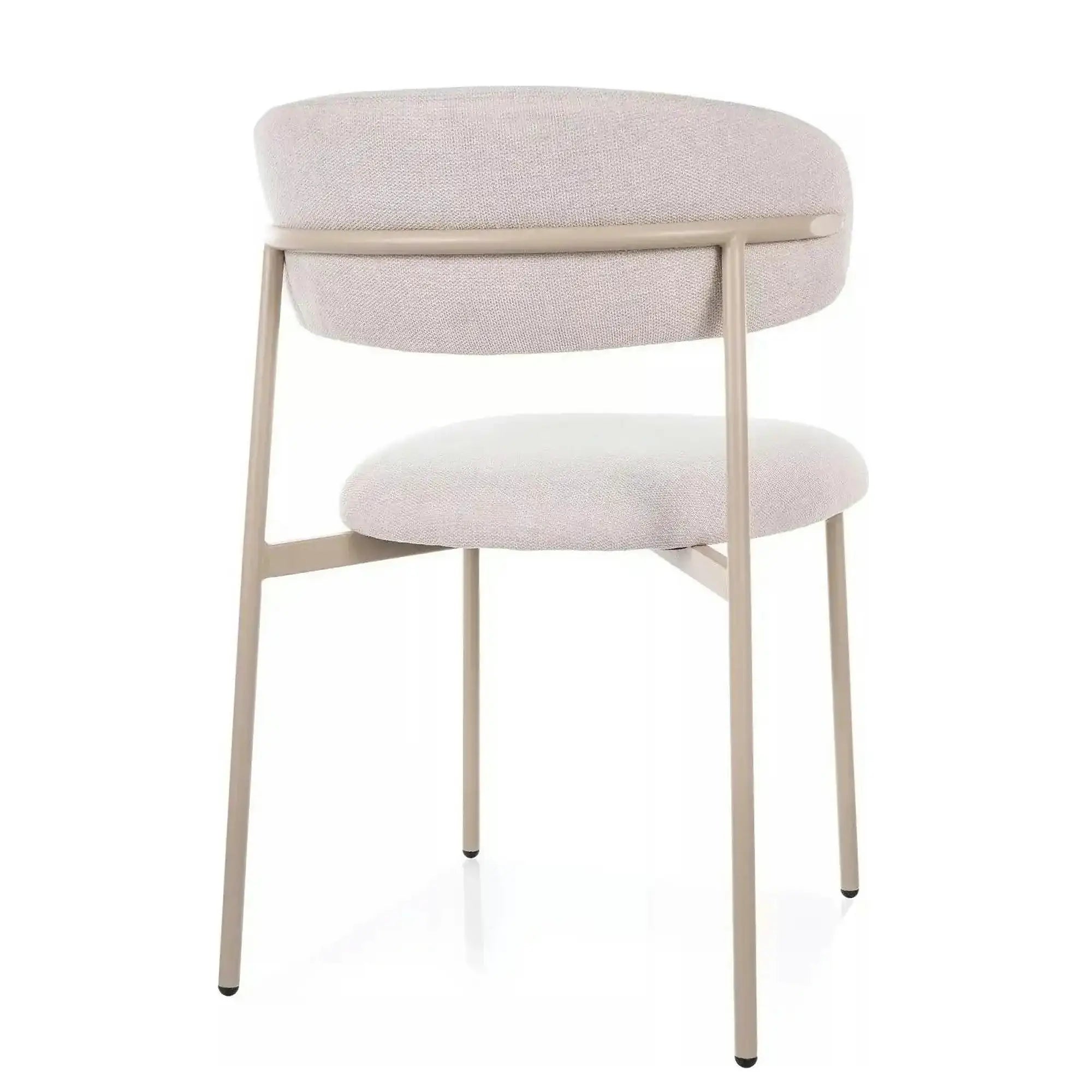 Scaun ELTON, bej deschis - Brego 22/casmir, stofa clasica/metal, 56x46x80 cm
