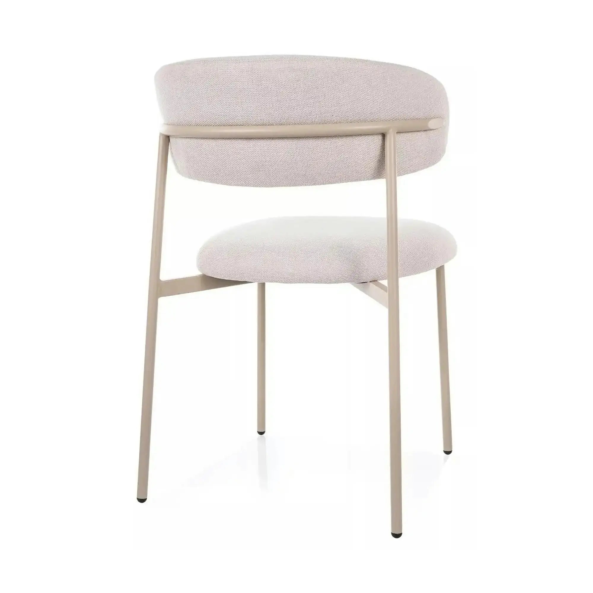 Scaun ELTON, bej deschis - Brego 22/casmir, stofa clasica/metal, 56x46x80 cm