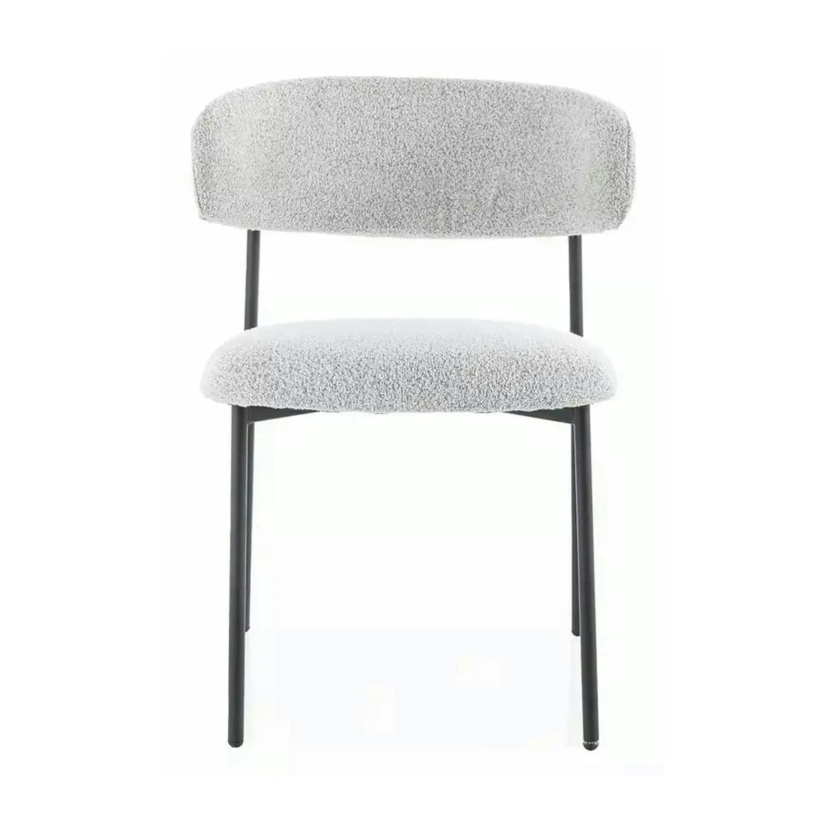 Scaun ELTON, bej/negru, stofa/metal, 56x46x80 cm