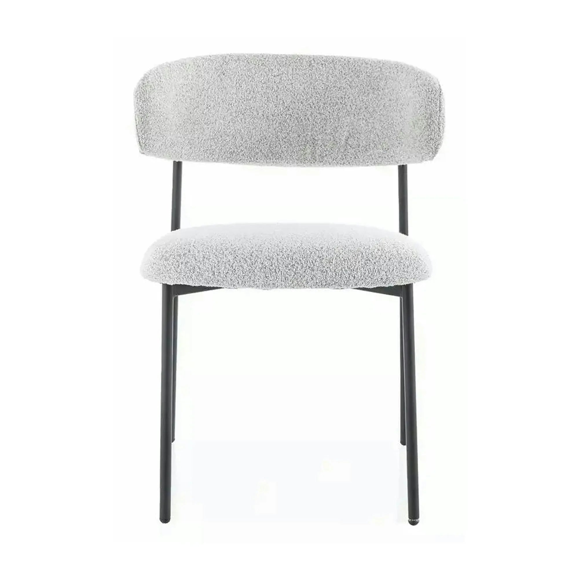 Scaun ELTON, bej/negru, stofa/metal, 56x46x80 cm