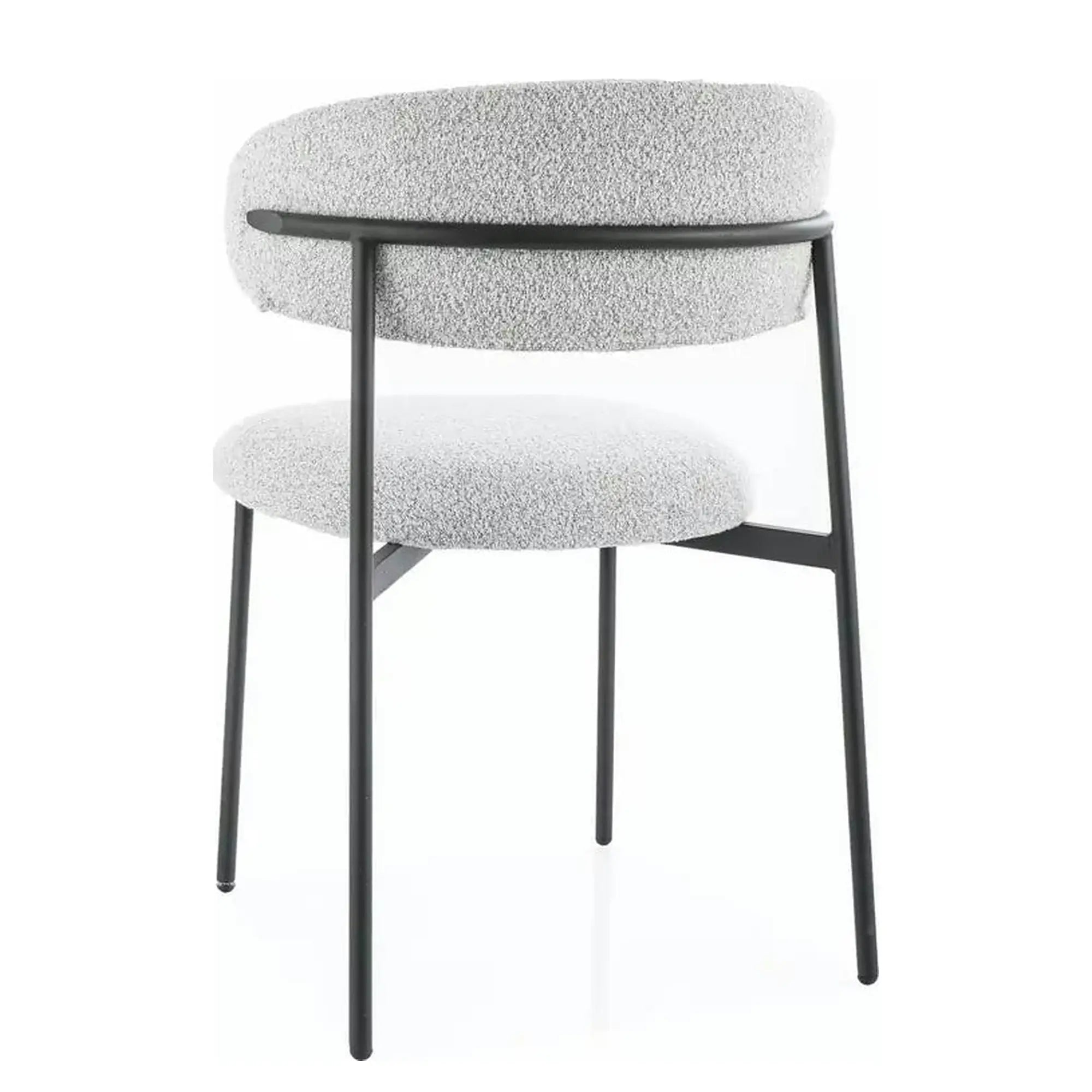 Scaun ELTON, bej/negru, stofa/metal, 56x46x80 cm