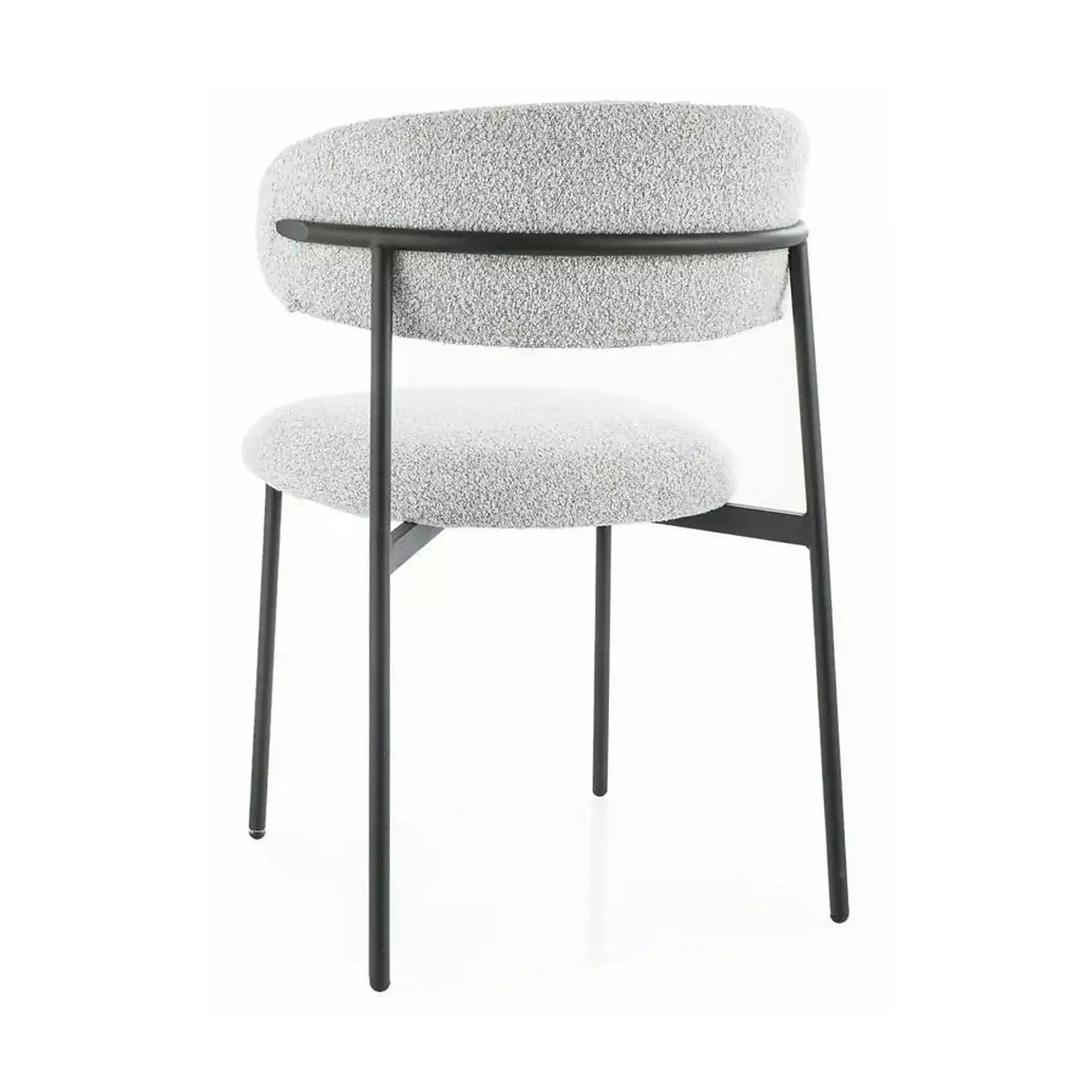 Scaun ELTON, bej/negru, stofa/metal, 56x46x80 cm