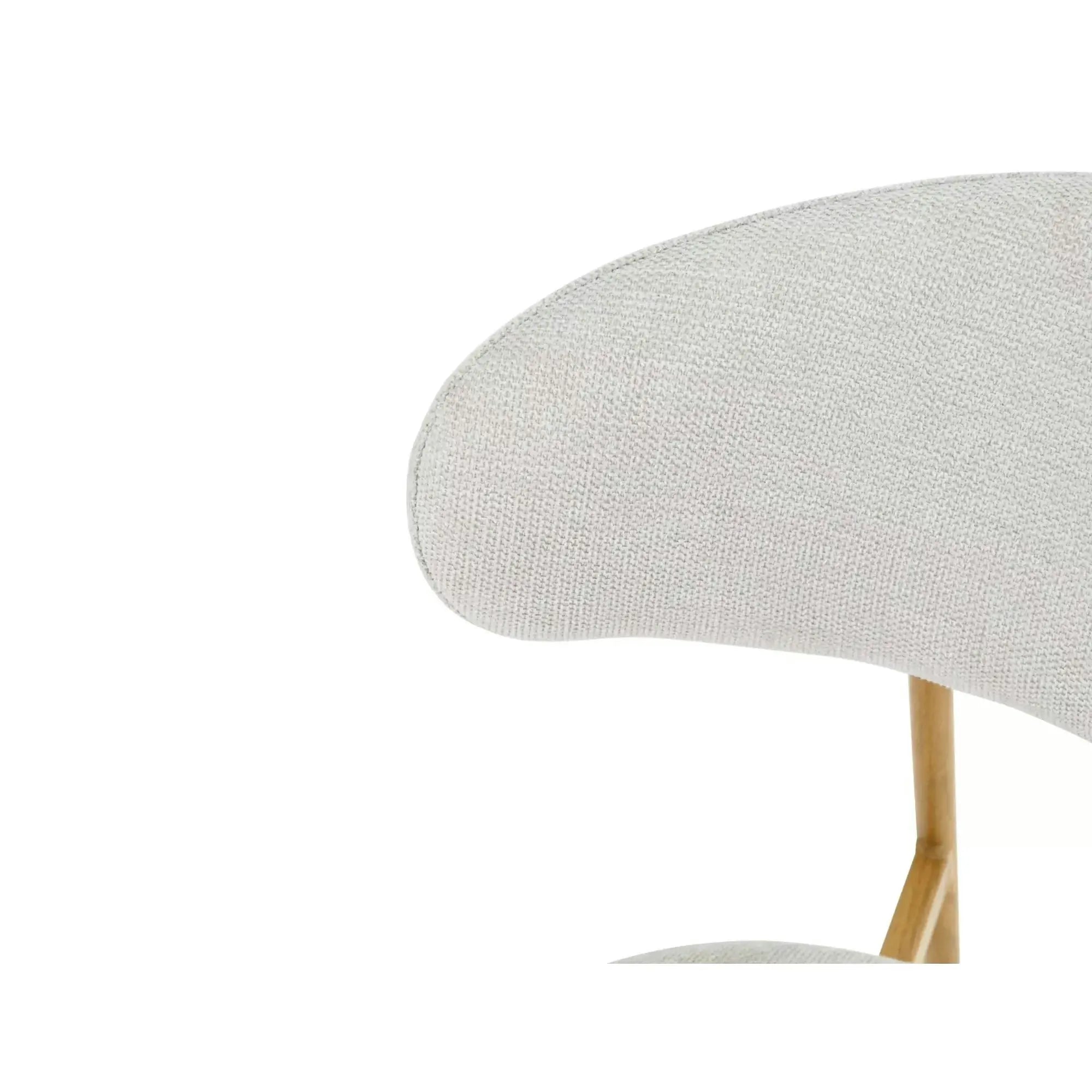 Scaun ELTON D, bej deschis - Brego 22/stejar, stofa clasica/metal, 56x46x80 cm