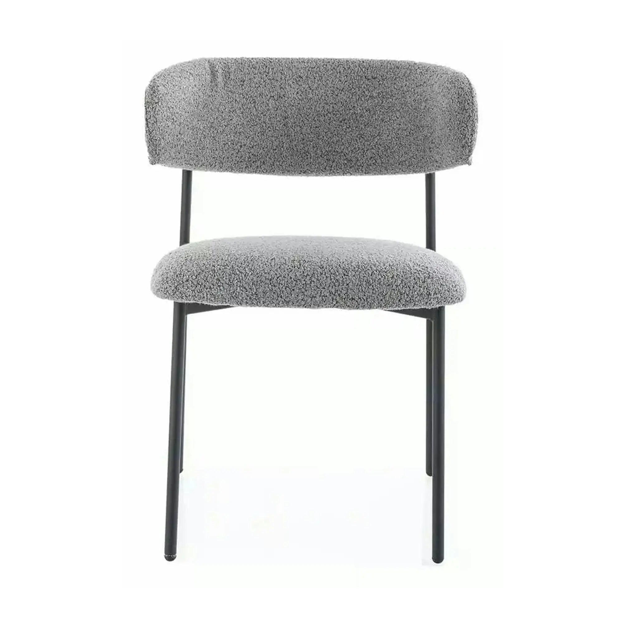 Scaun ELTON, gri/negru, stofa/metal, 56x46x80 cm