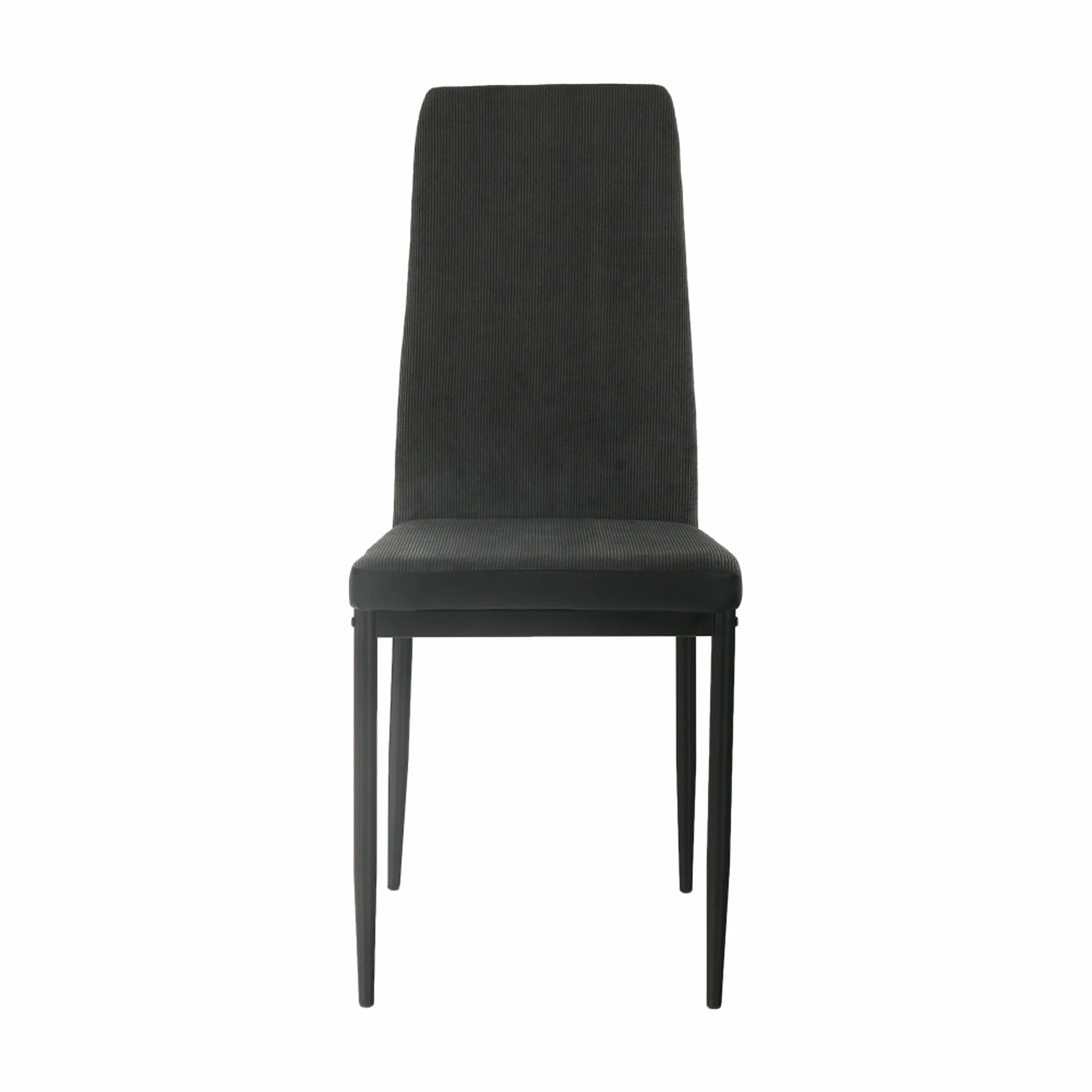 Scaun ENRA, gri inchis/negru, textil/metal, 41x46x98 cm