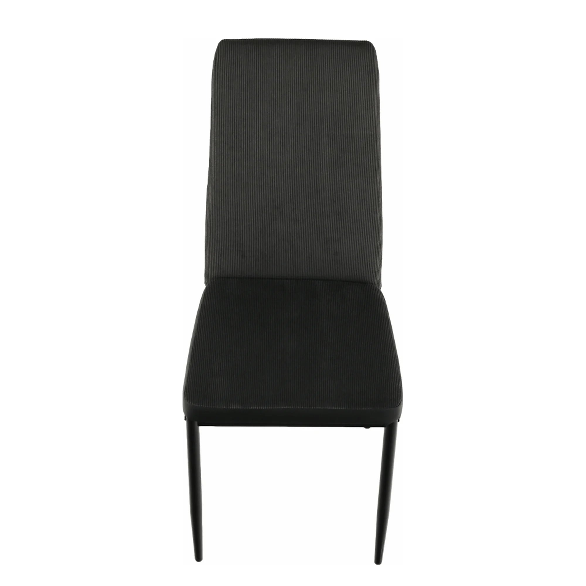 Scaun ENRA, gri inchis/negru, textil/metal, 41x46x98 cm