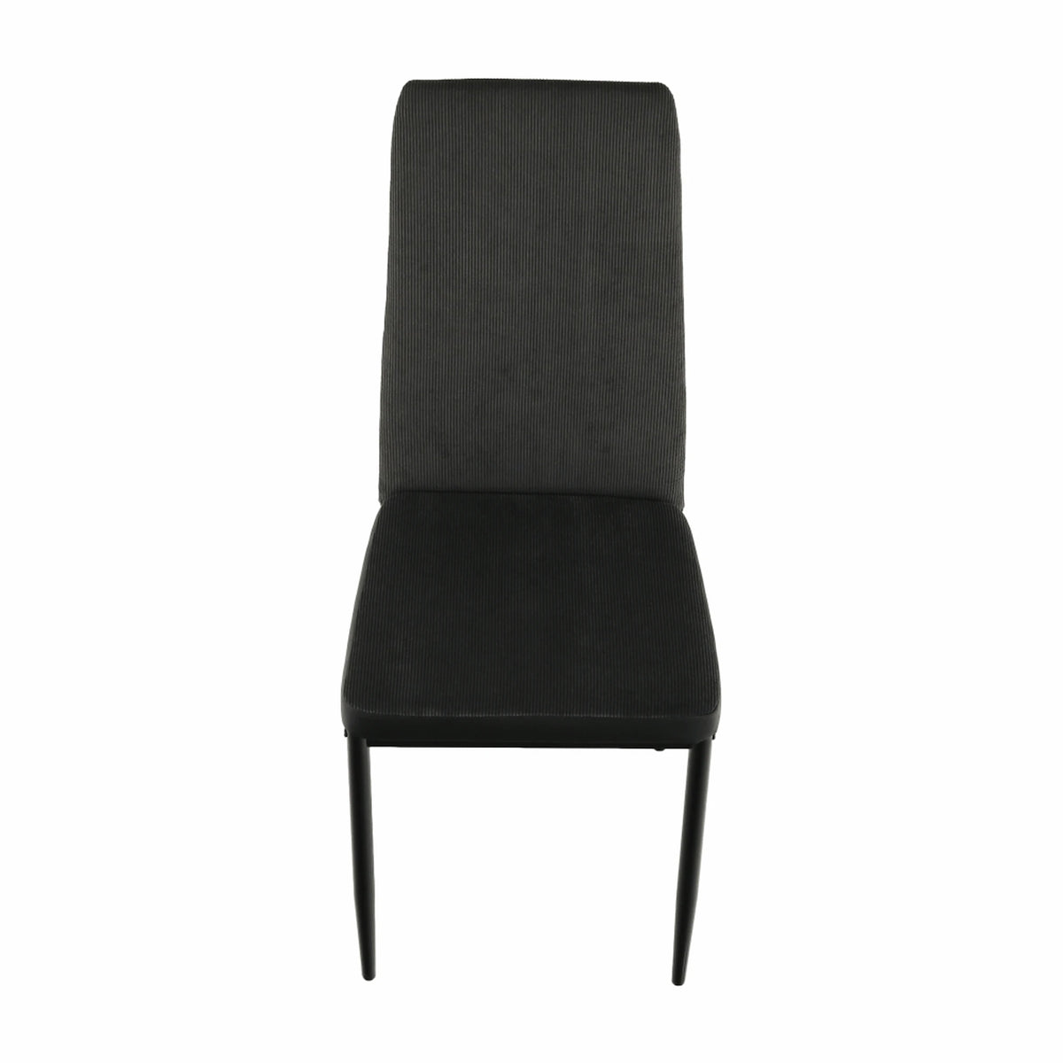 Scaun ENRA, gri inchis/negru, textil/metal, 41x46x98 cm