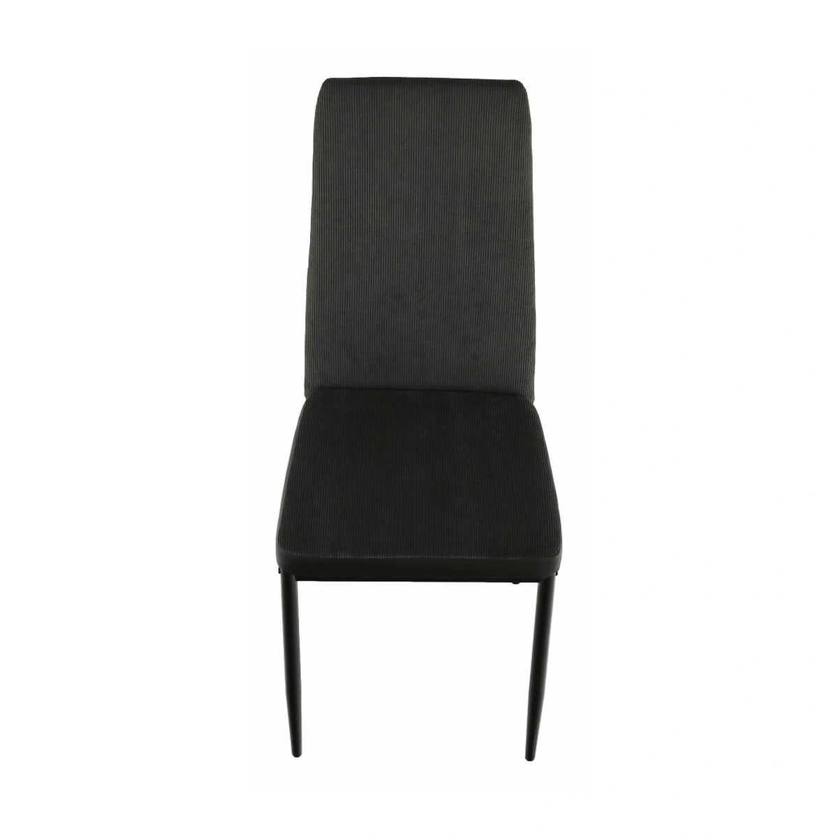 Scaun ENRA, gri inchis/negru, textil/metal, 41x46x98 cm