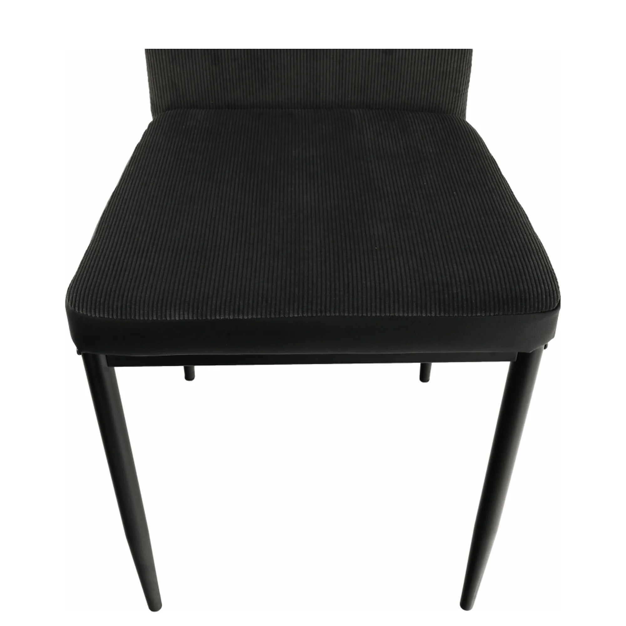 Scaun ENRA, gri inchis/negru, textil/metal, 41x46x98 cm