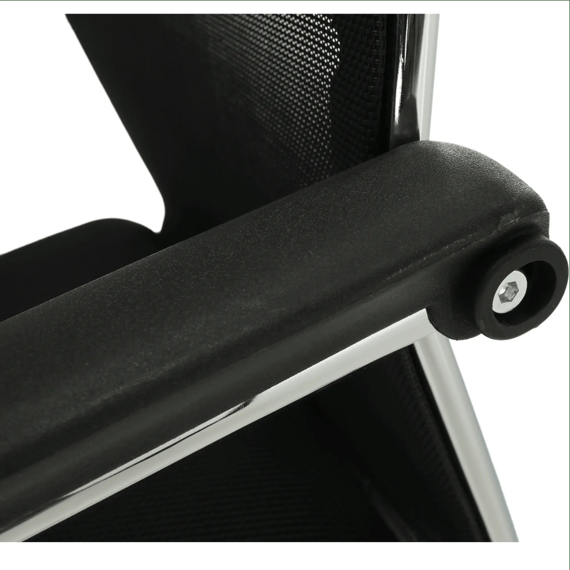 Scaun ESIN, negru/crom, plasa/metal, 55x64x93 cm