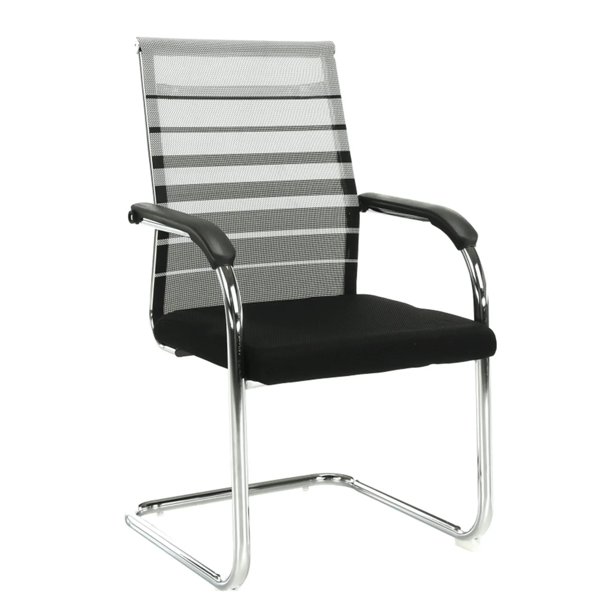 Scaun ESIN, negru/gri, plasa/metal, 55x64x93 cm
