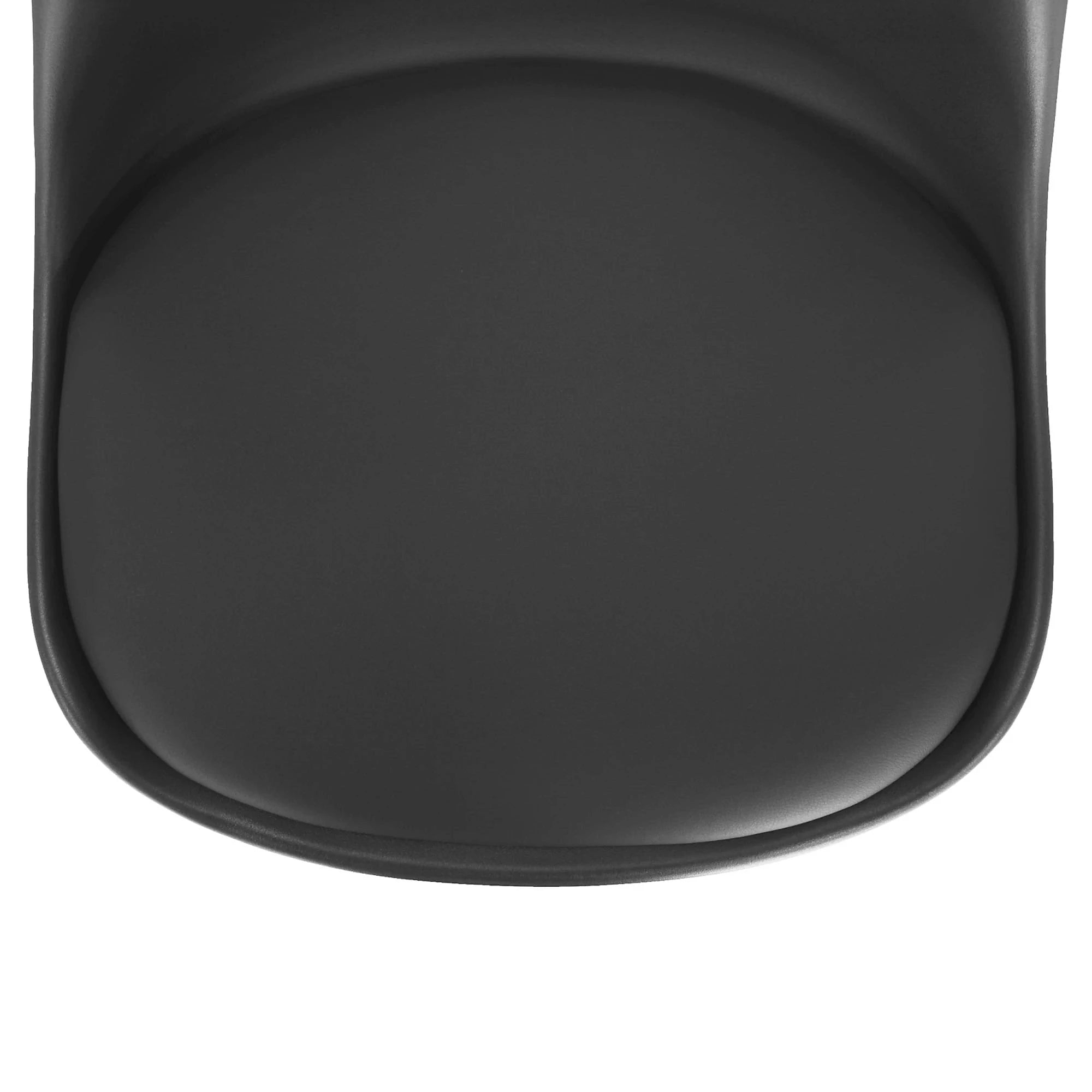 Scaun ETOSA, gri inchis/fag, piele ecologica/plastic/lemn, 48x58x83 cm