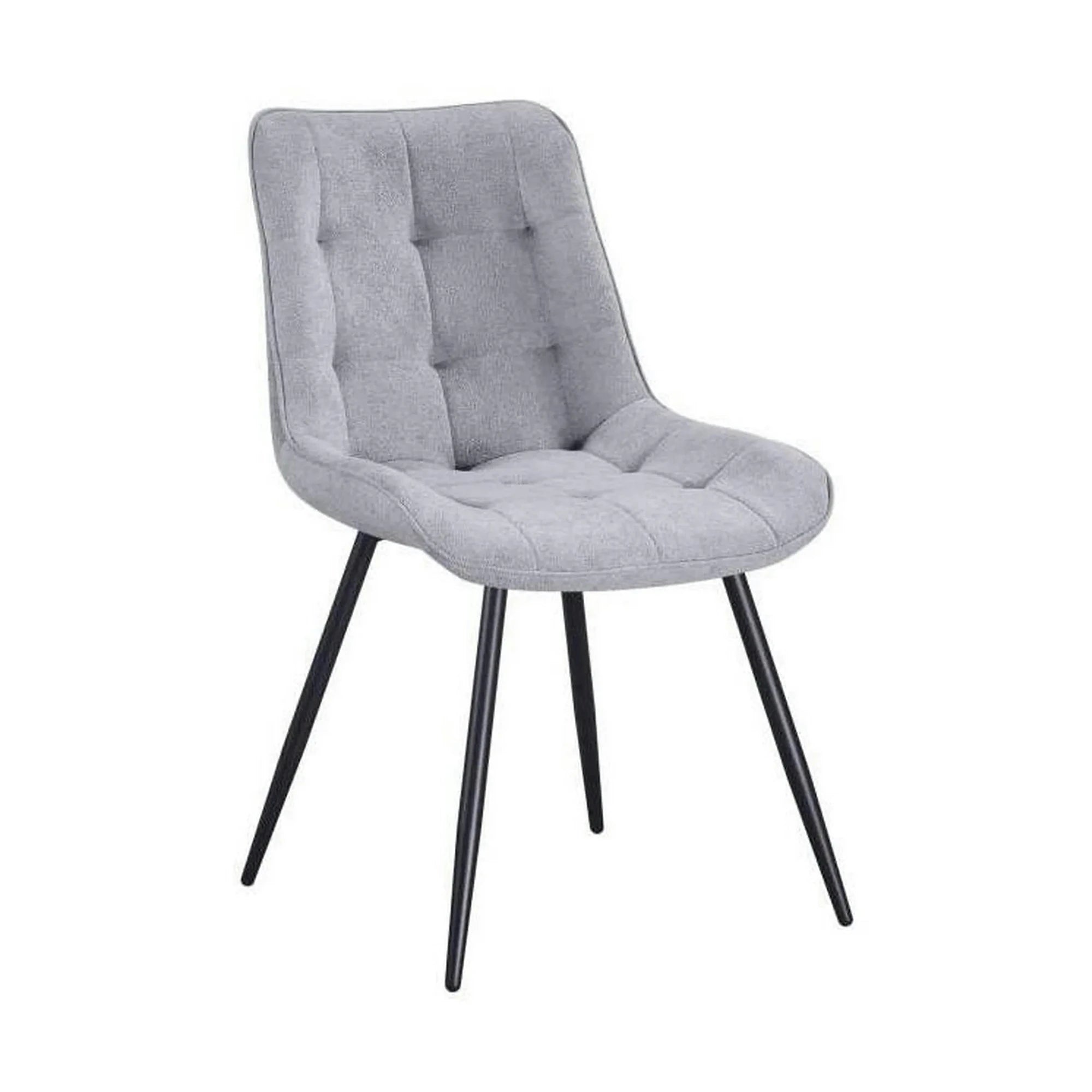 Scaun EVO, gri deschis/negru, stofa clasica/metal, 51x63x86 cm