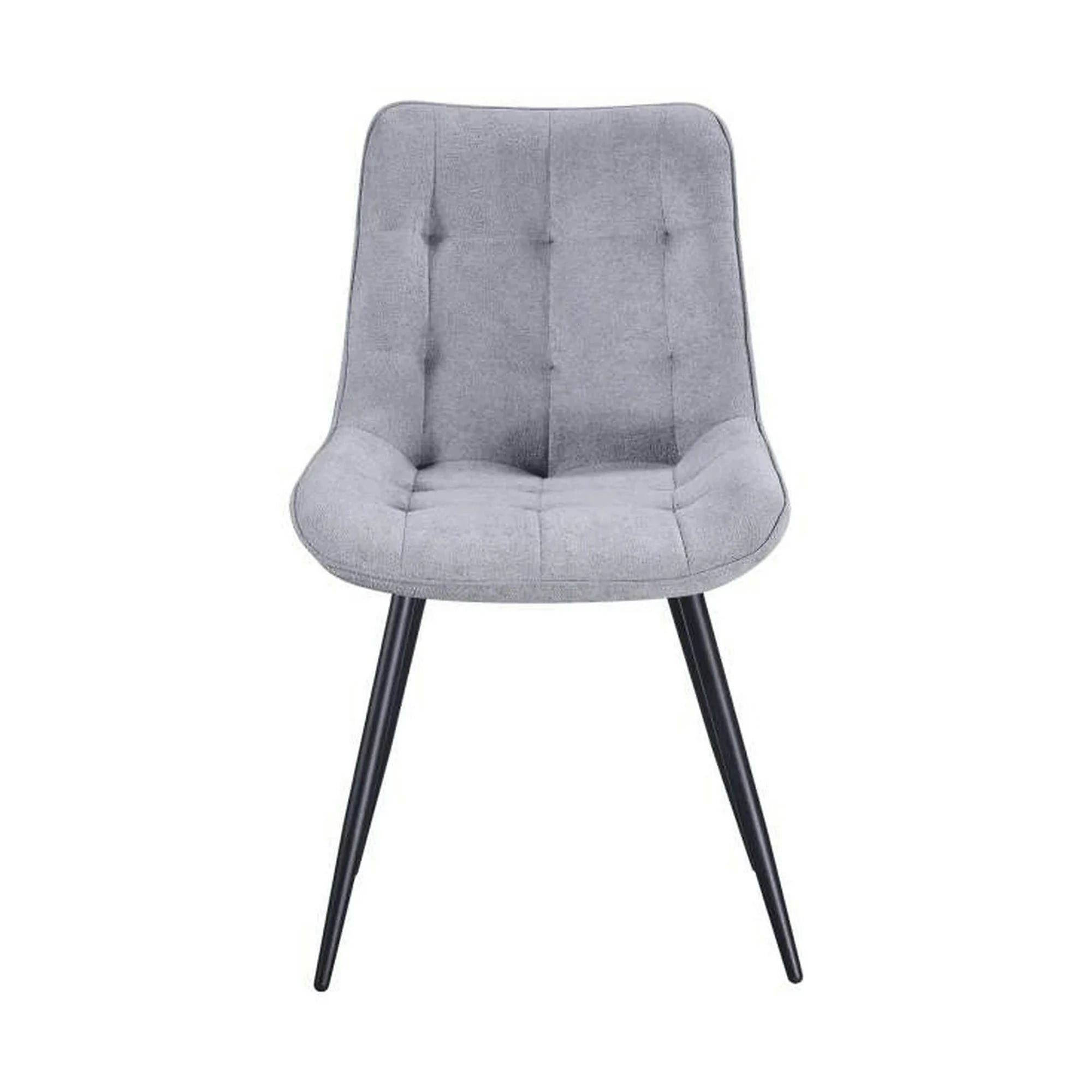 Scaun EVO, gri deschis/negru, stofa clasica/metal, 51x63x86 cm