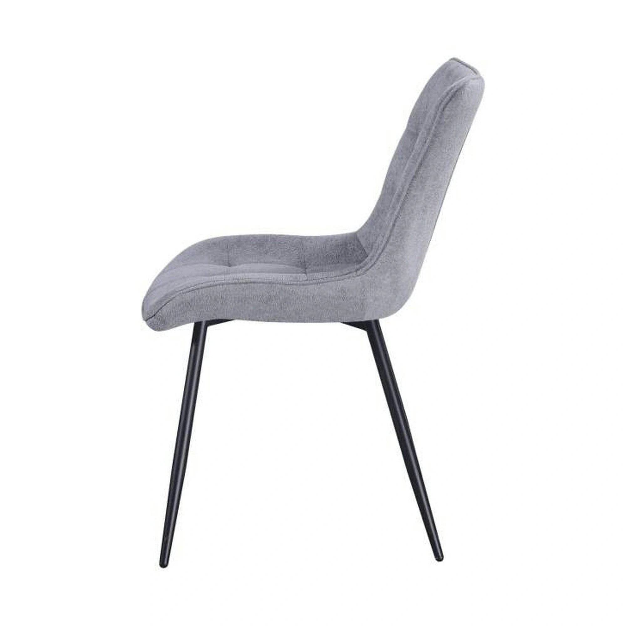 Scaun EVO, gri deschis/negru, stofa clasica/metal, 51x63x86 cm