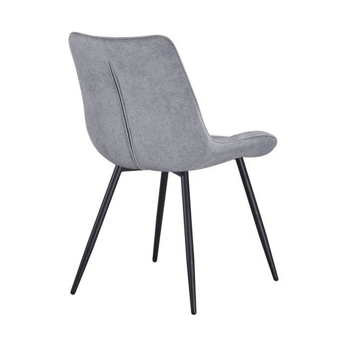 Scaun EVO, gri deschis/negru, stofa clasica/metal, 51x63x86 cm