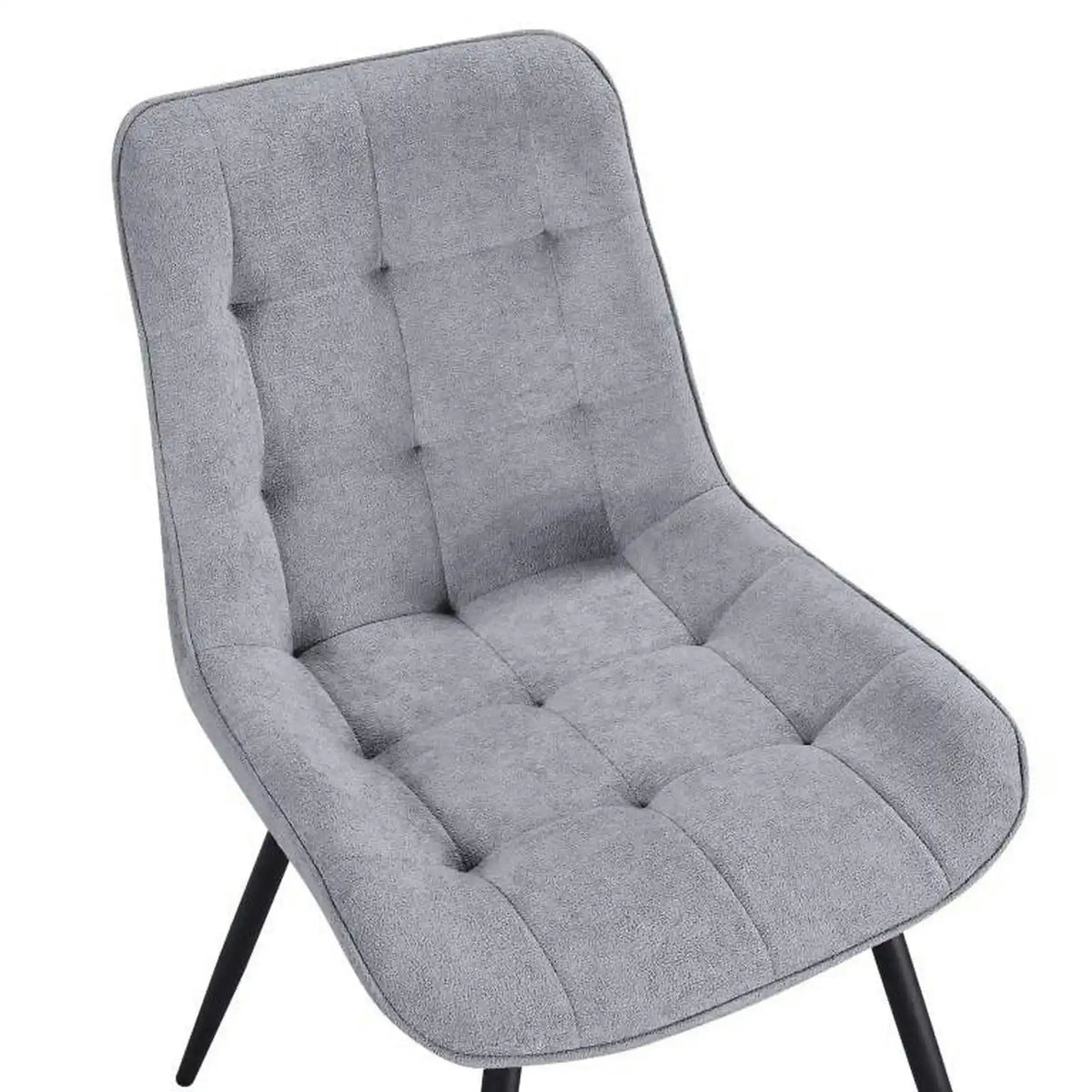 Scaun EVO, gri deschis/negru, stofa clasica/metal, 51x63x86 cm