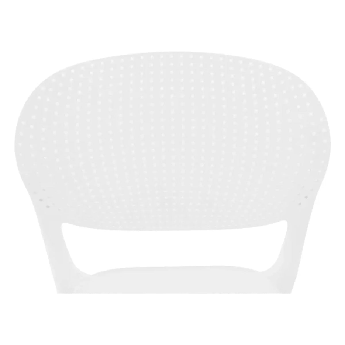 Scaun FEDRA NEW, alb, plastic, 45x53x81 cm