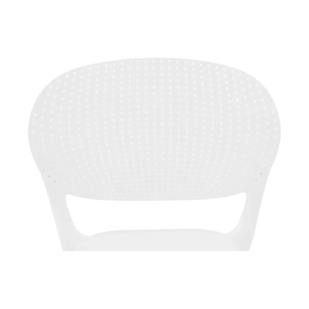Scaun FEDRA NEW, alb, plastic, 45x53x81 cm