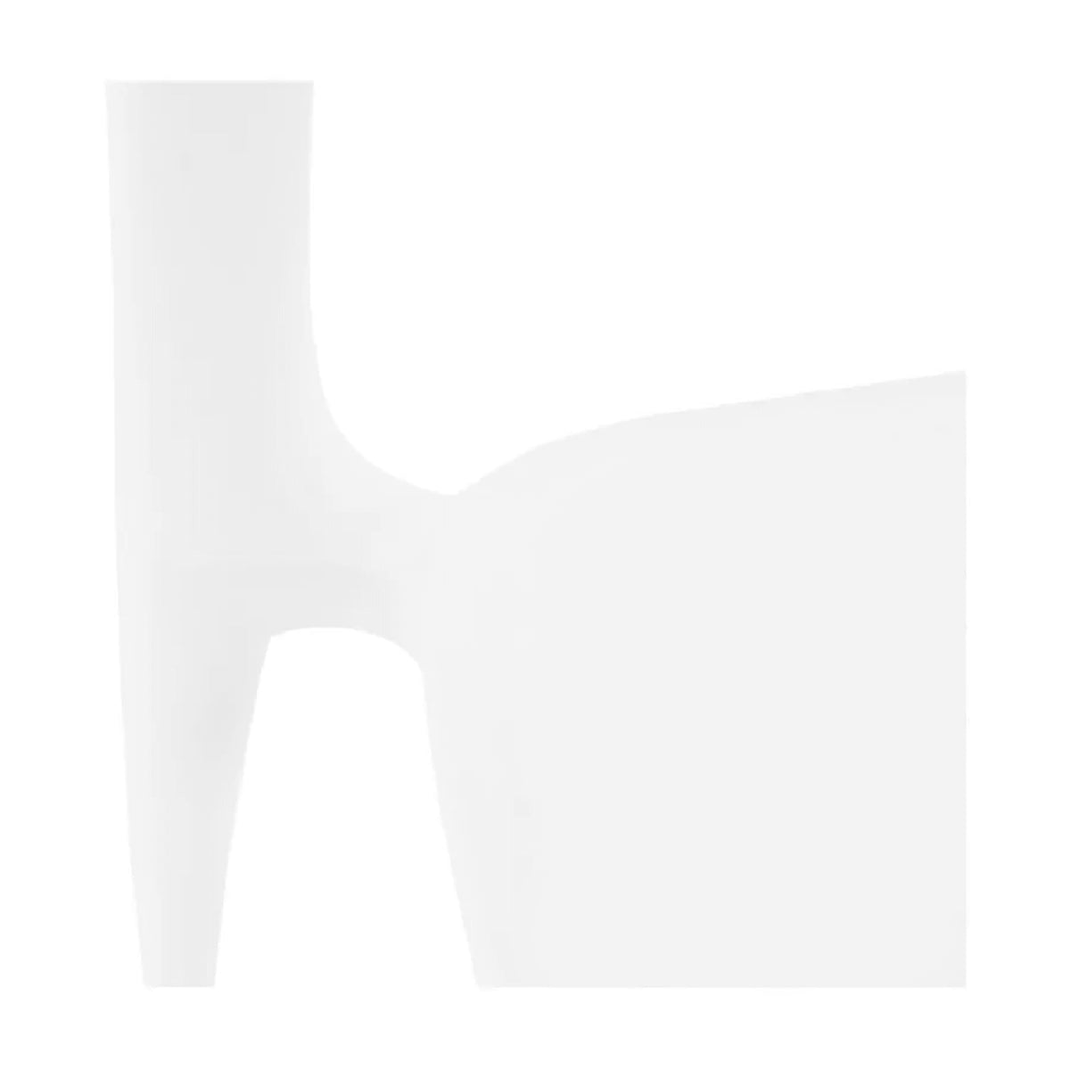 Scaun FEDRA NEW, alb, plastic, 45x53x81 cm