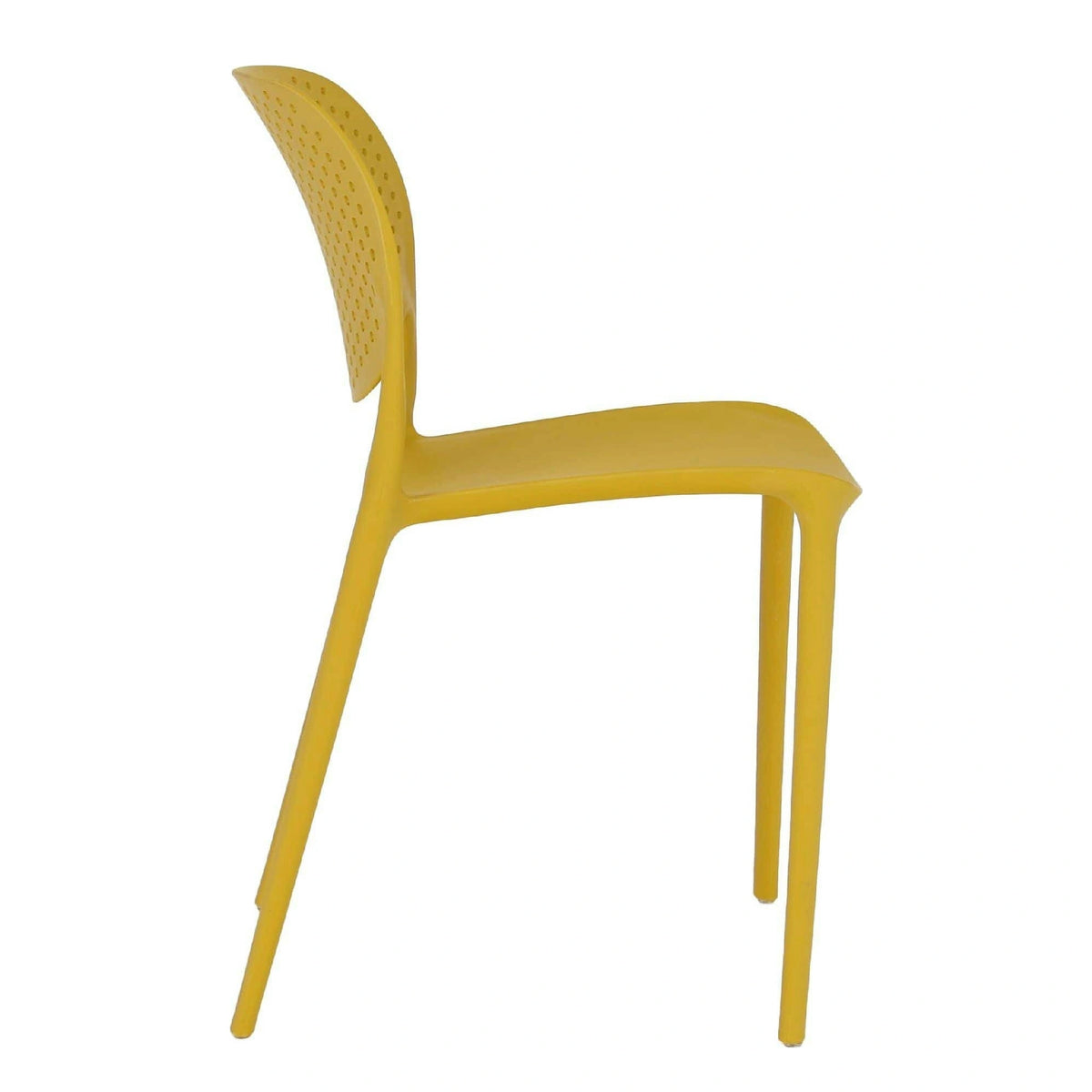 Scaun FEDRA NEW, galben, plastic, 46x53x81.5 cm